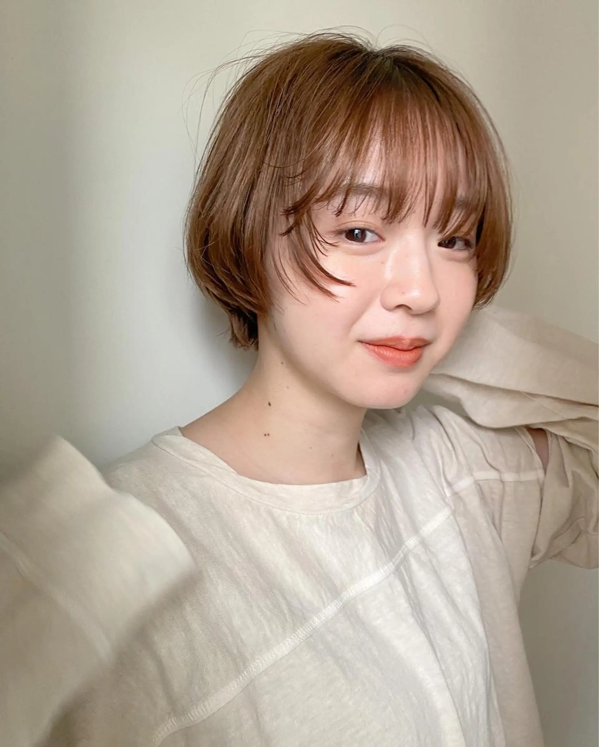 ショート カラー パーマ ヘアアレンジ マツエク・マツパ ショートヘア Nancy所属・束感まつげ❤︎ あみのマツエク・マツパデザイン