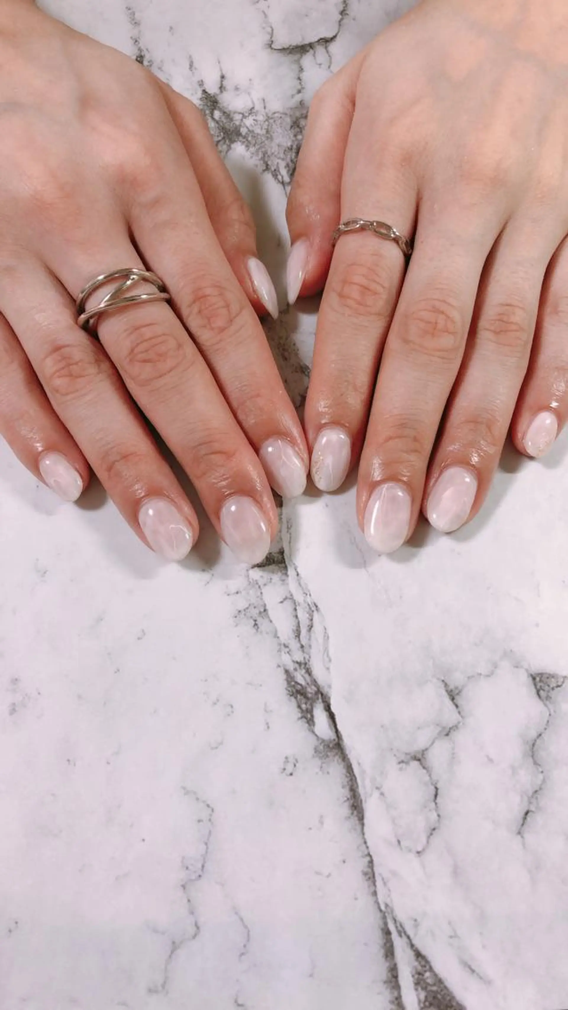 ネイル ホワイト kiki nail 二子玉川のネイルデザイン