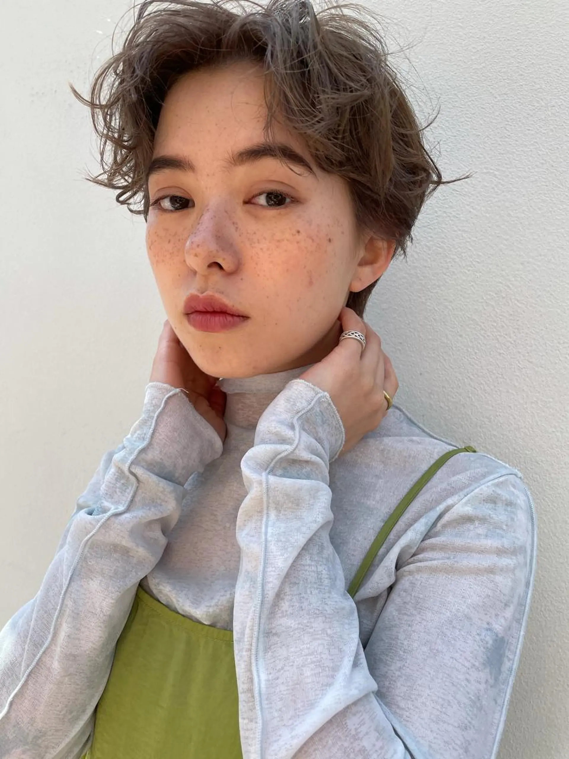 ショート カラー パーマ ヘアアレンジ メンズ キッズ ネイル マツエク・マツパ カット ヘアカラー トリートメント パーマ/透明感カラー /ボブ/吉田一生のヘアスタイル