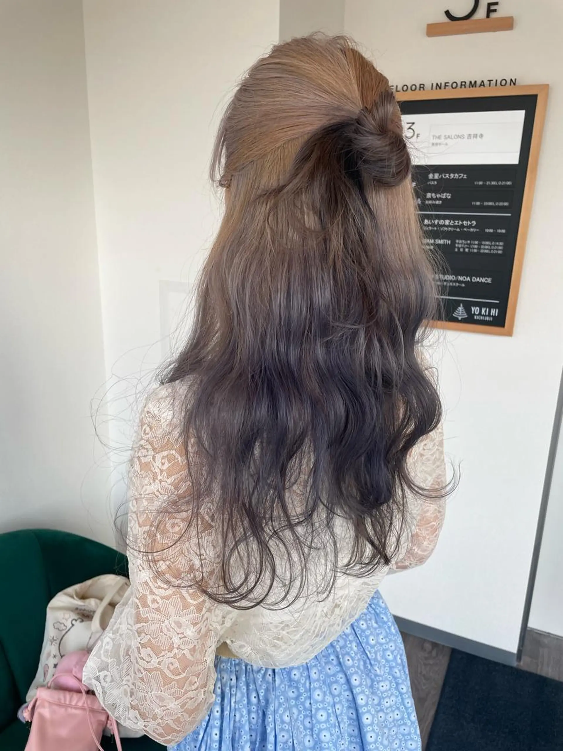 ロング カラー ベージュカラー ブリーチ ダブルカラー グラデーションカラー ハイトーンカラー 艶カラー🌙縮毛矯正 /ボブ【Reina】のヘアスタイル