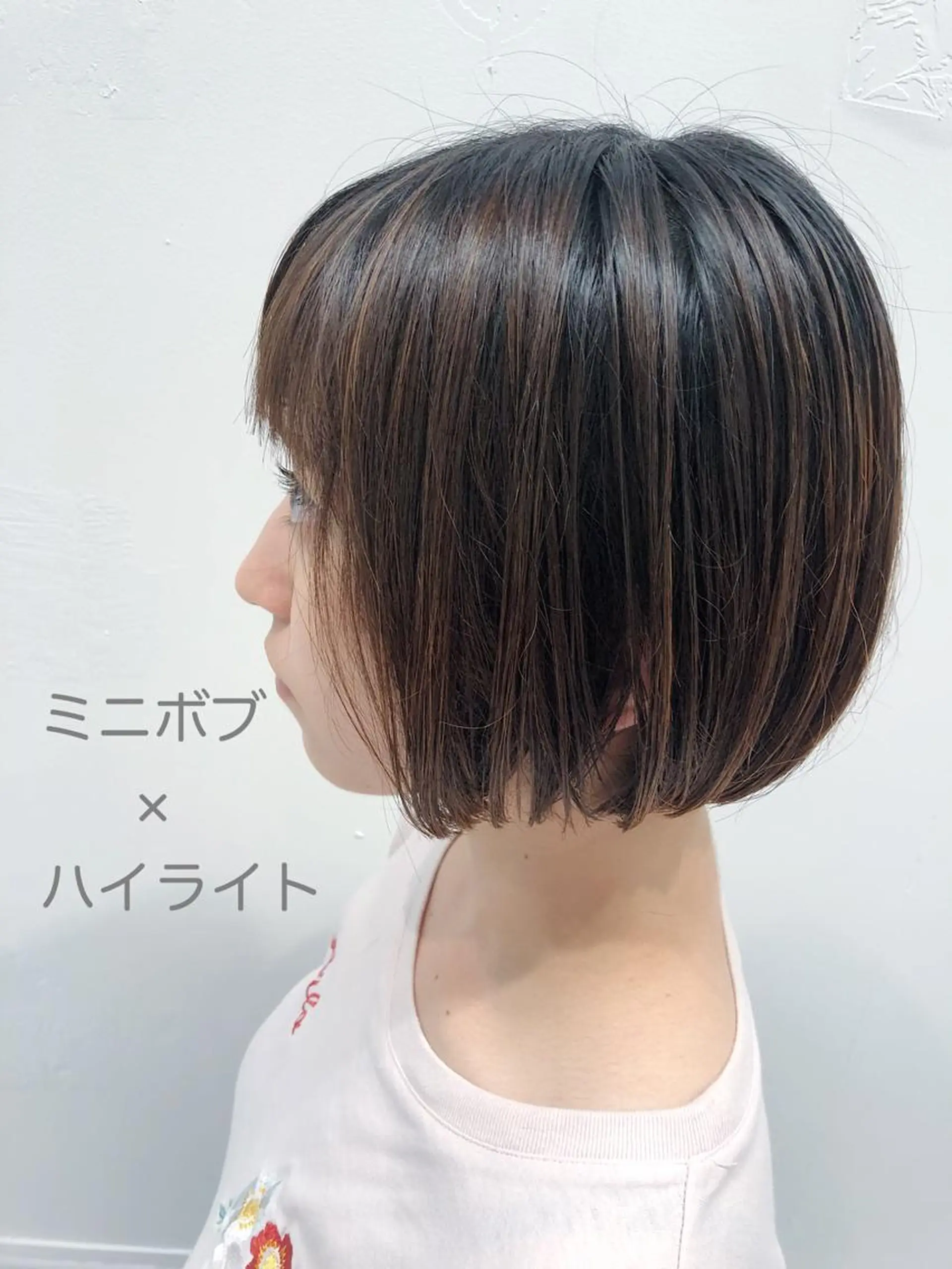 ショート カラー ハイライトカラー ボブ ハイライト 似合わせ専門美容師 なかじまのヘアスタイル