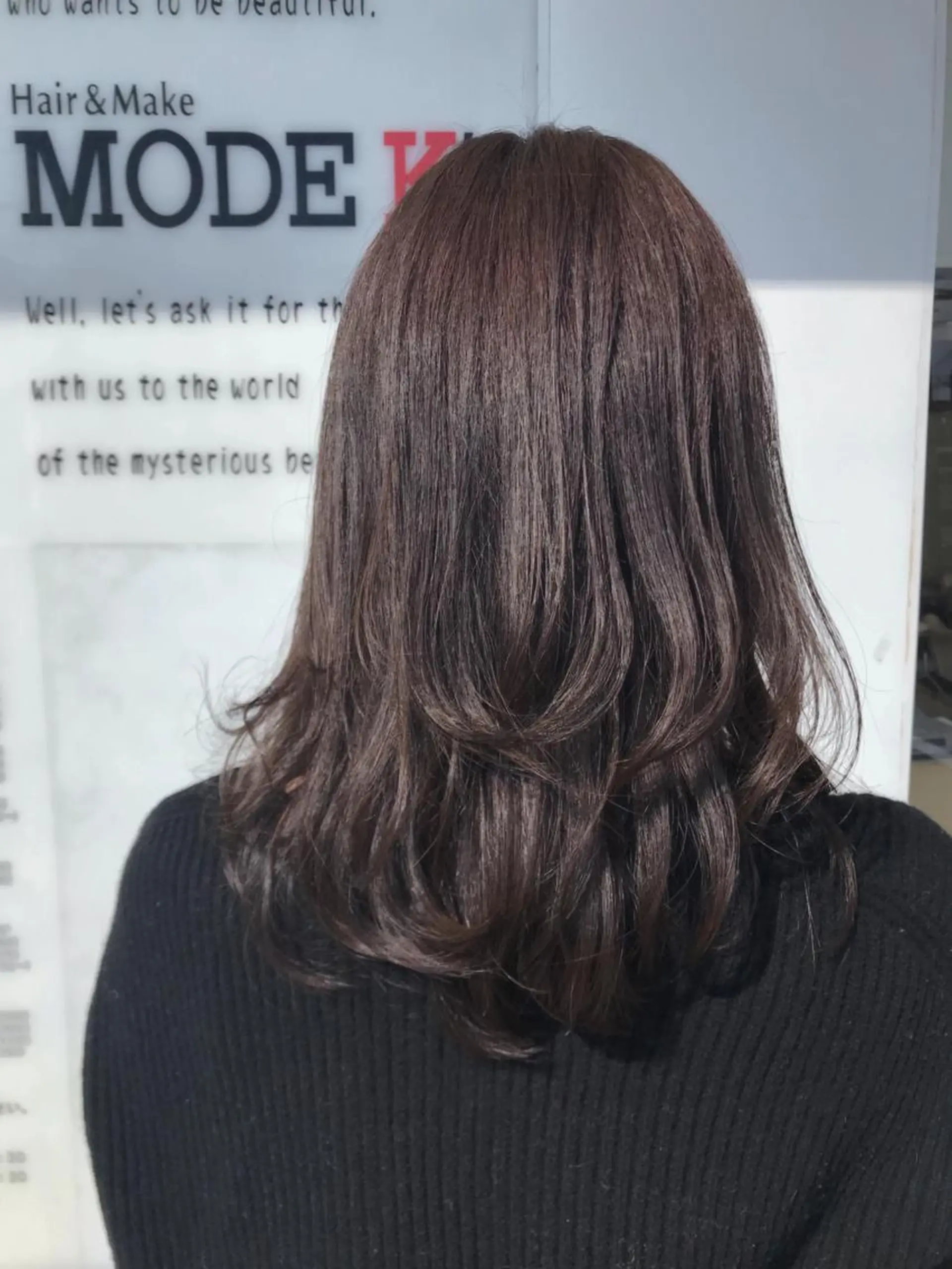 ミディアム カラー 岡田詩織 MODE Ks松原店のヘアスタイル