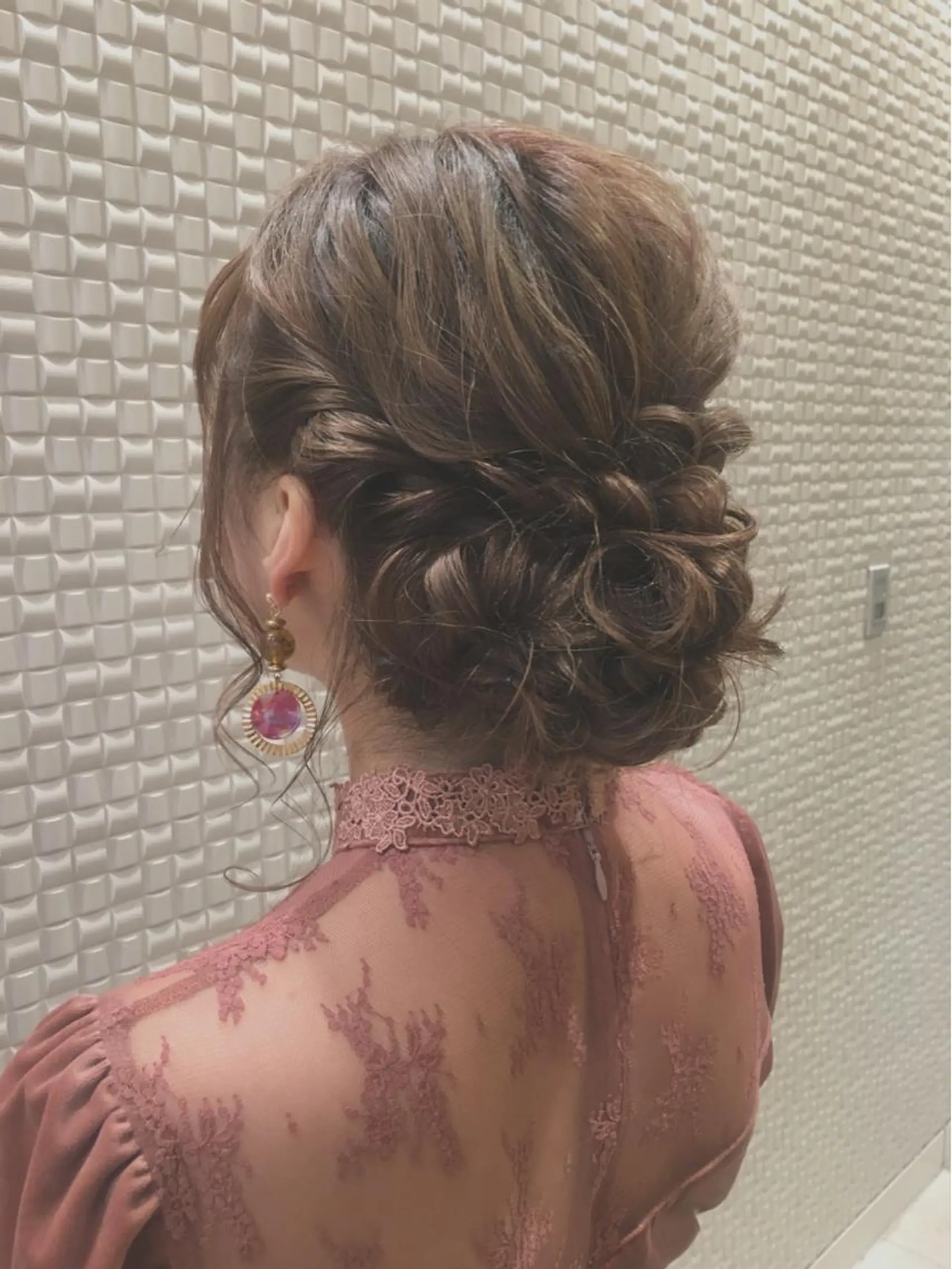 ロング ヘアアレンジ 結婚式・ブライダル scene.池袋所属・scene. haraのヘアスタイル