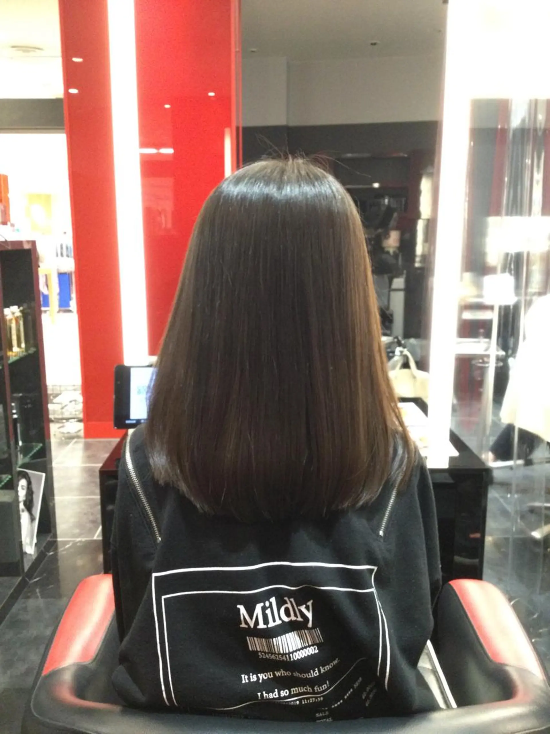 ミディアム Annon プライベートサロンのヘアスタイル