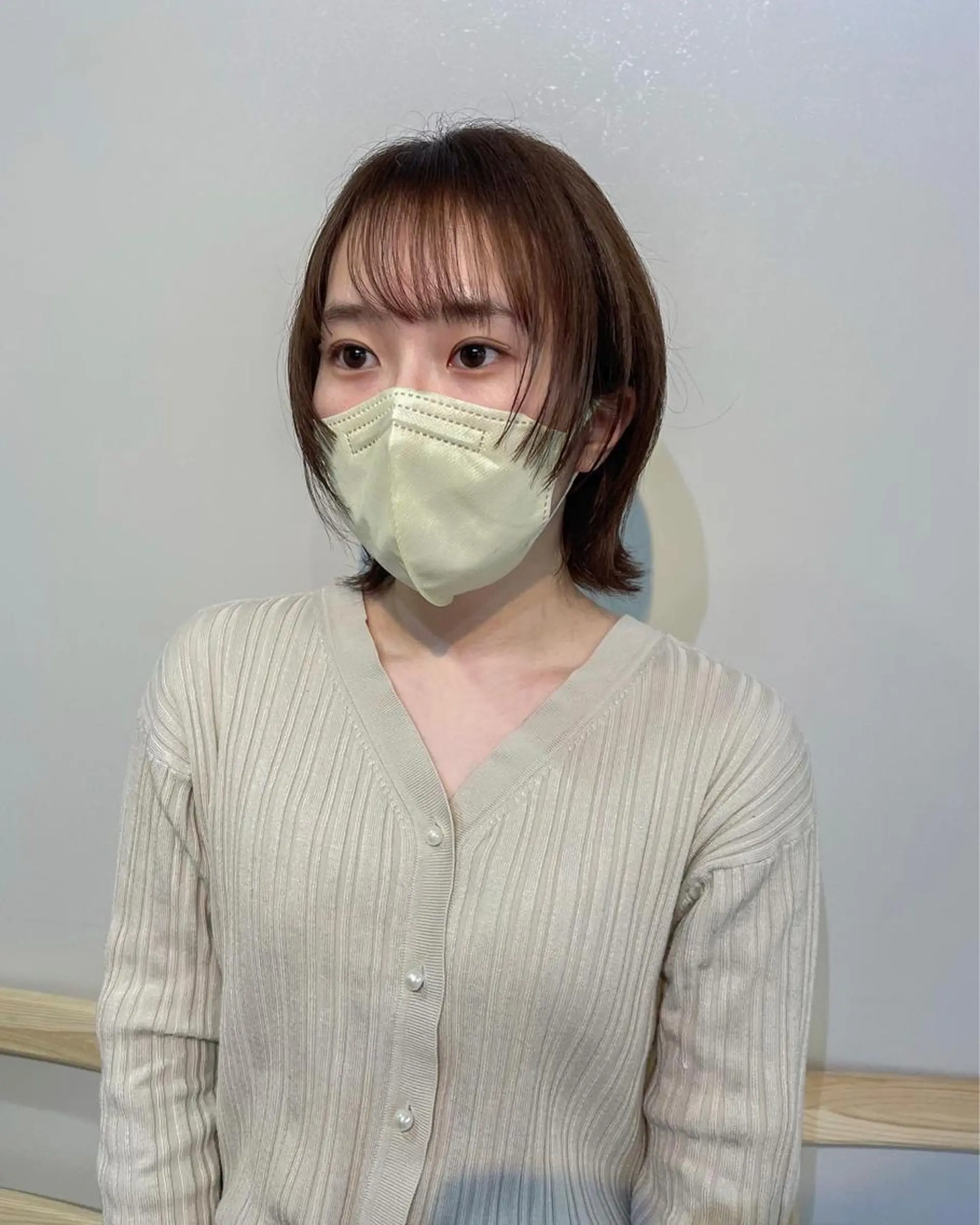 ショート カラー ショートヘア ウルフカット レイヤーパーマ＊ 顔まわり似合わせのヘアスタイル