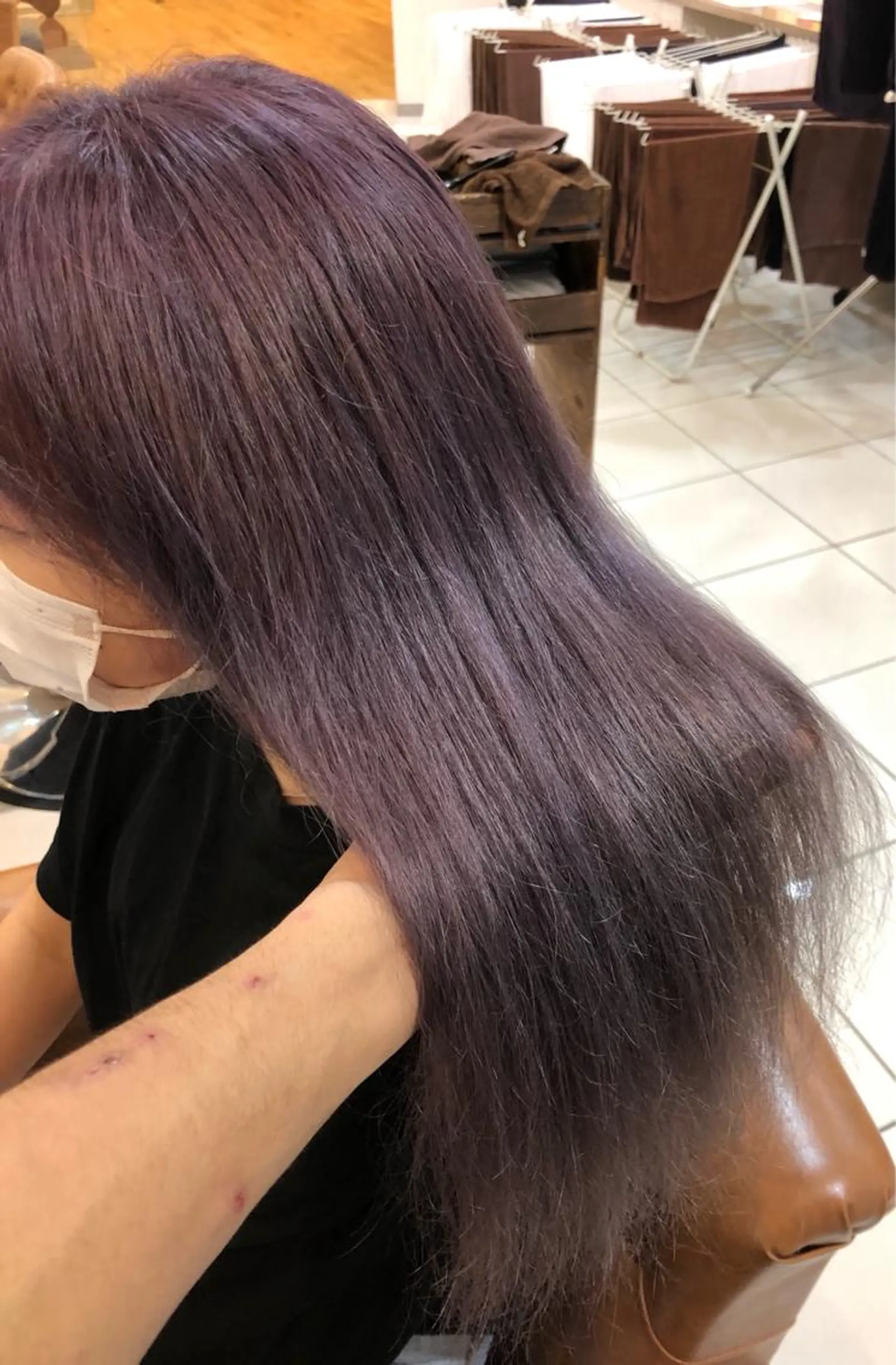 ロング カラー ブリーチ ハイトーンカラー ラベンダーカラー ACRO梅田【アクロ】所属・髪質改善とカラーの人 倉友哉のヘアスタイル