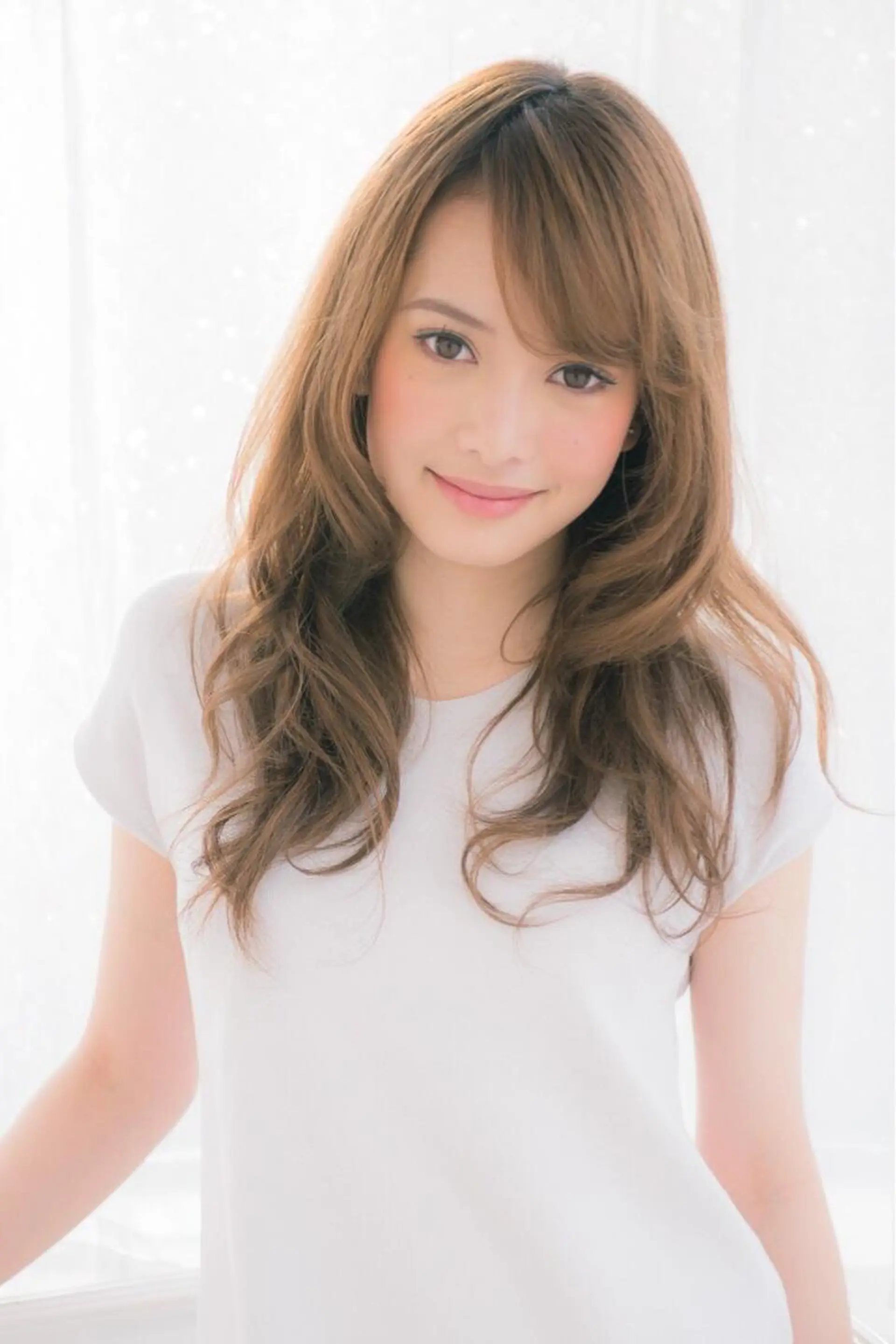 ロング カラー パーマ カット ヘアカラー 朝比奈 志保のヘアスタイル