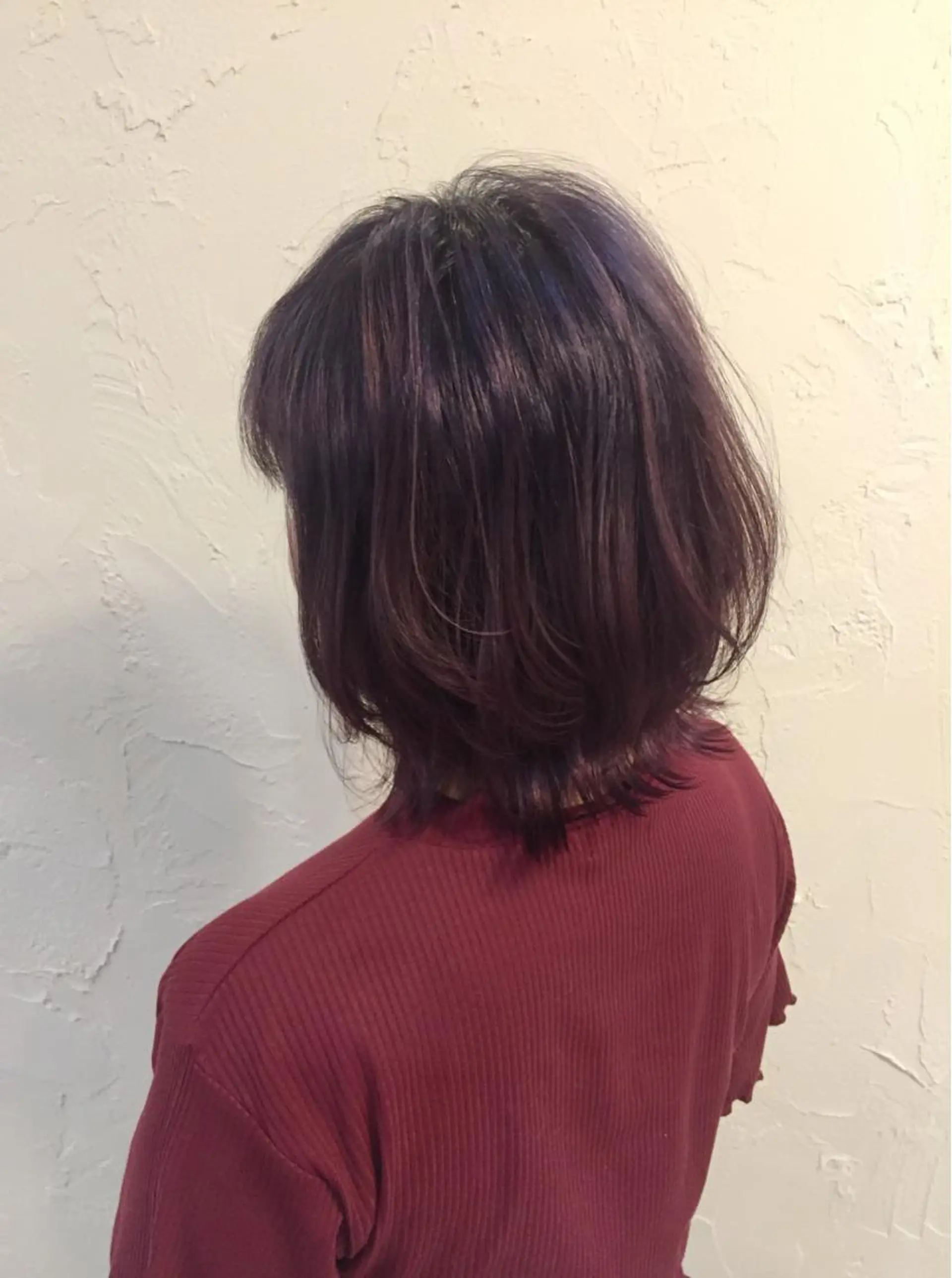 ミディアム カラー カット ヘアカラー 韓国レイヤー外国人風 透明感カラー髪質改善のヘアスタイル