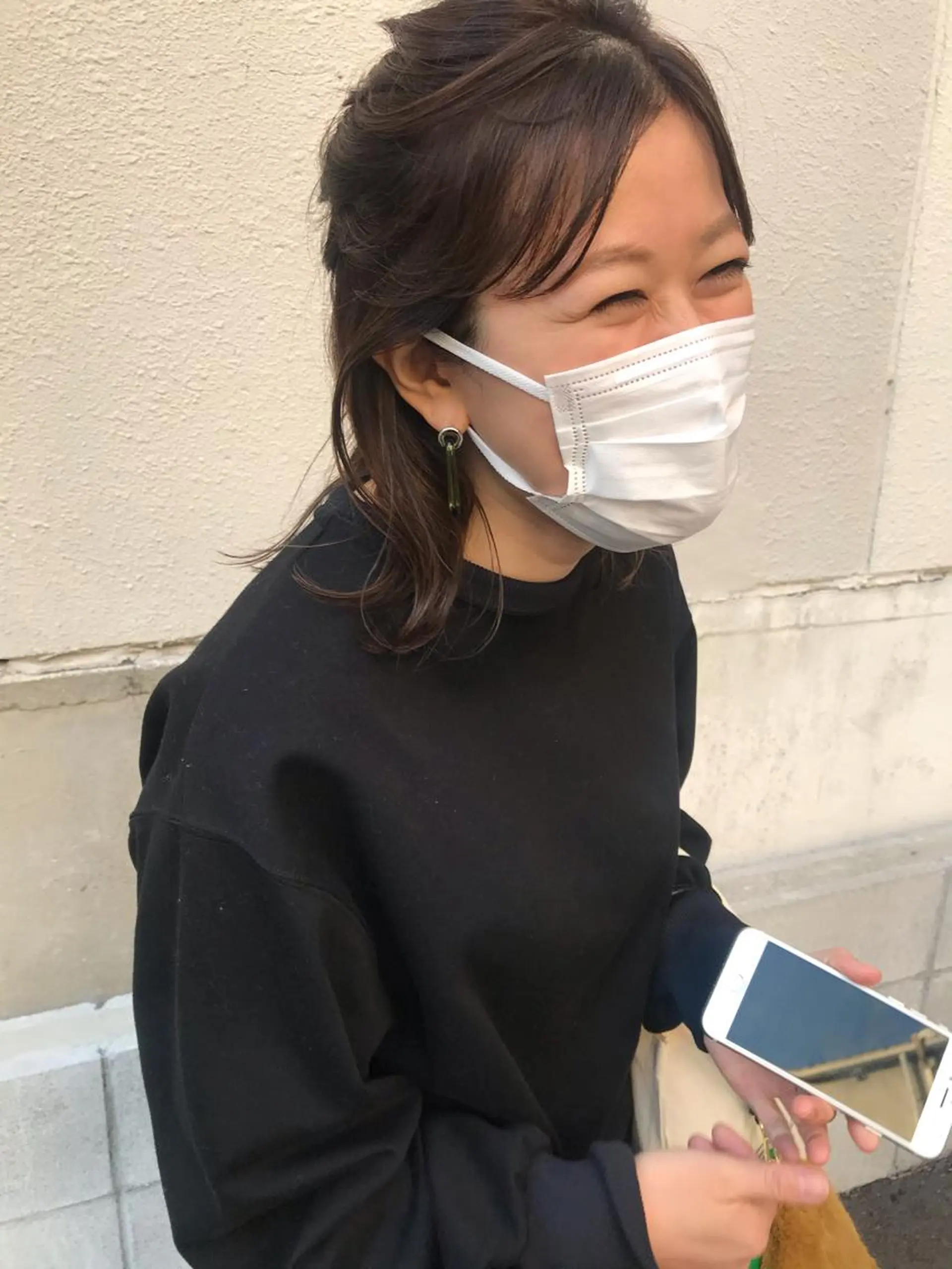 ミディアム ハイライト カット ヘアカラー トリートメント さの あやねのヘアスタイル