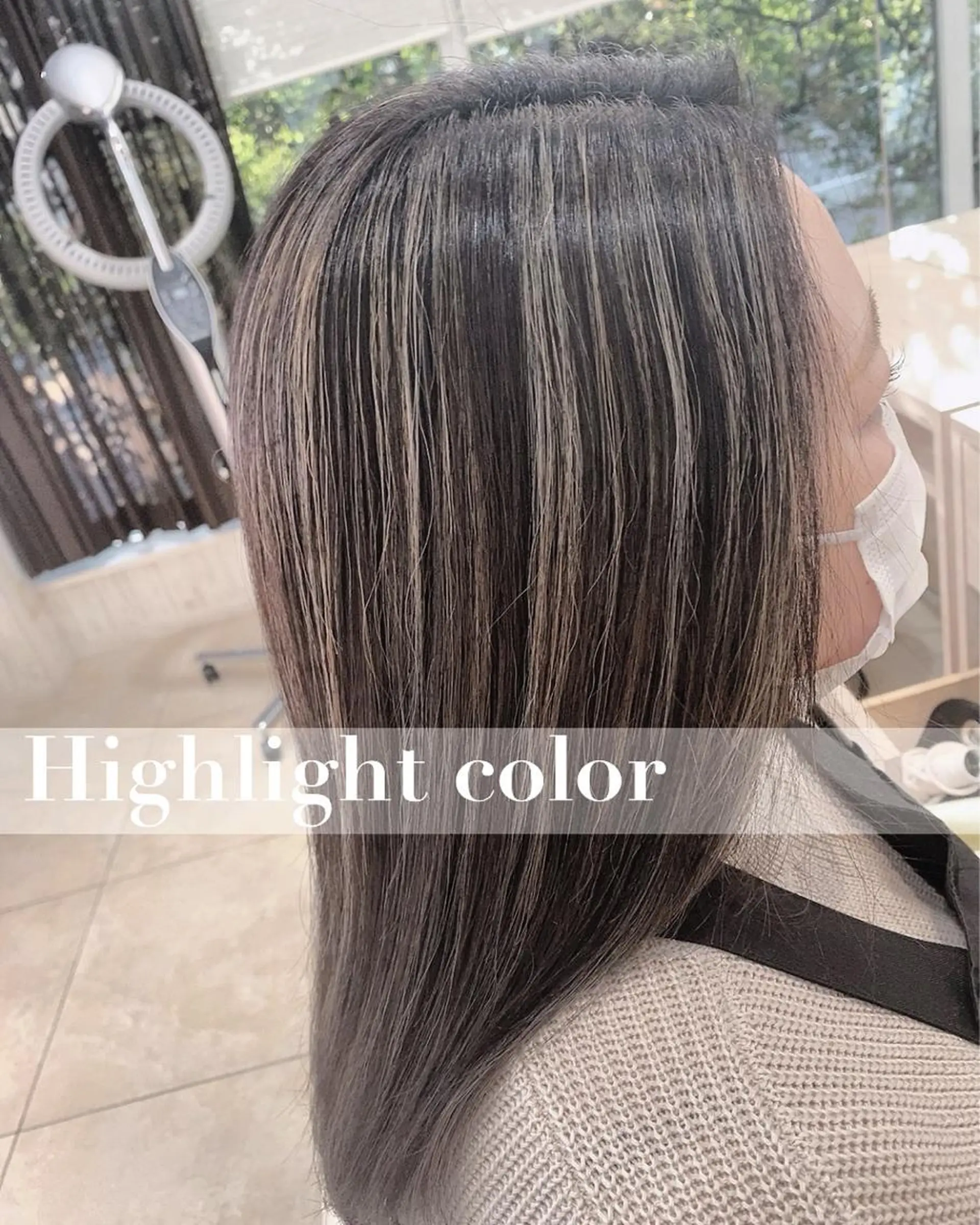 セミロング 松本 菜那のヘアスタイル