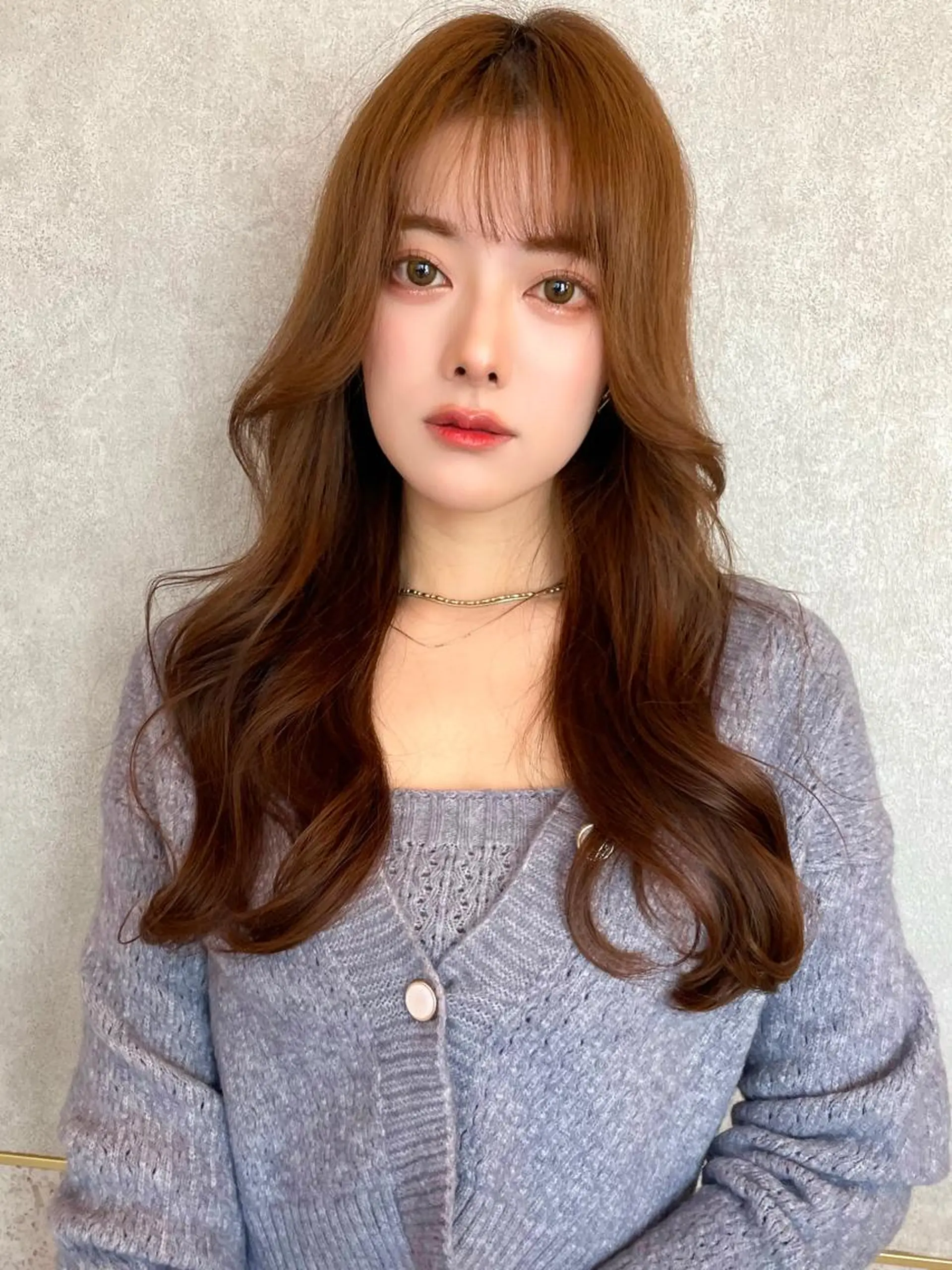 ロング カラー カット ヘアカラー トリートメント 韓国ヘア🤍顔周り/ 髪質改善✨/林遼一郎のヘアスタイル