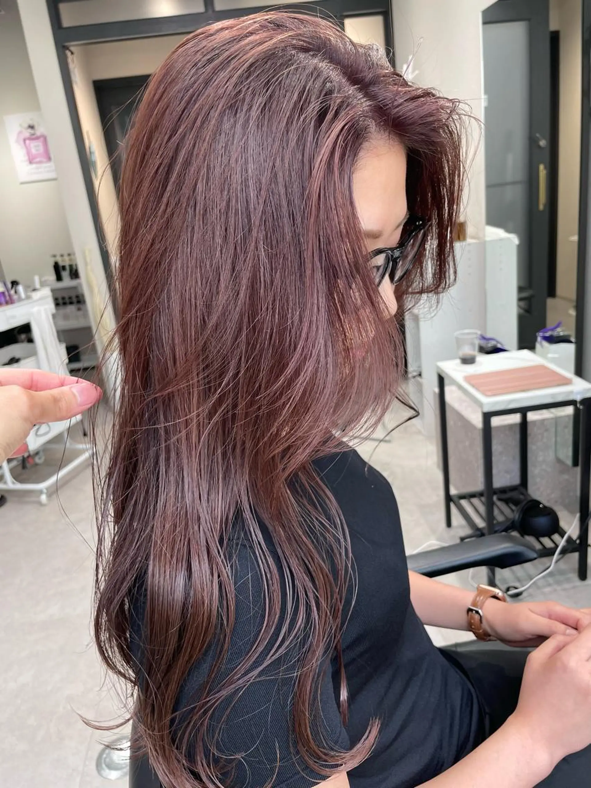 ロング カラー ヘアカラー 髪質改善will hairdesignのヘアスタイル