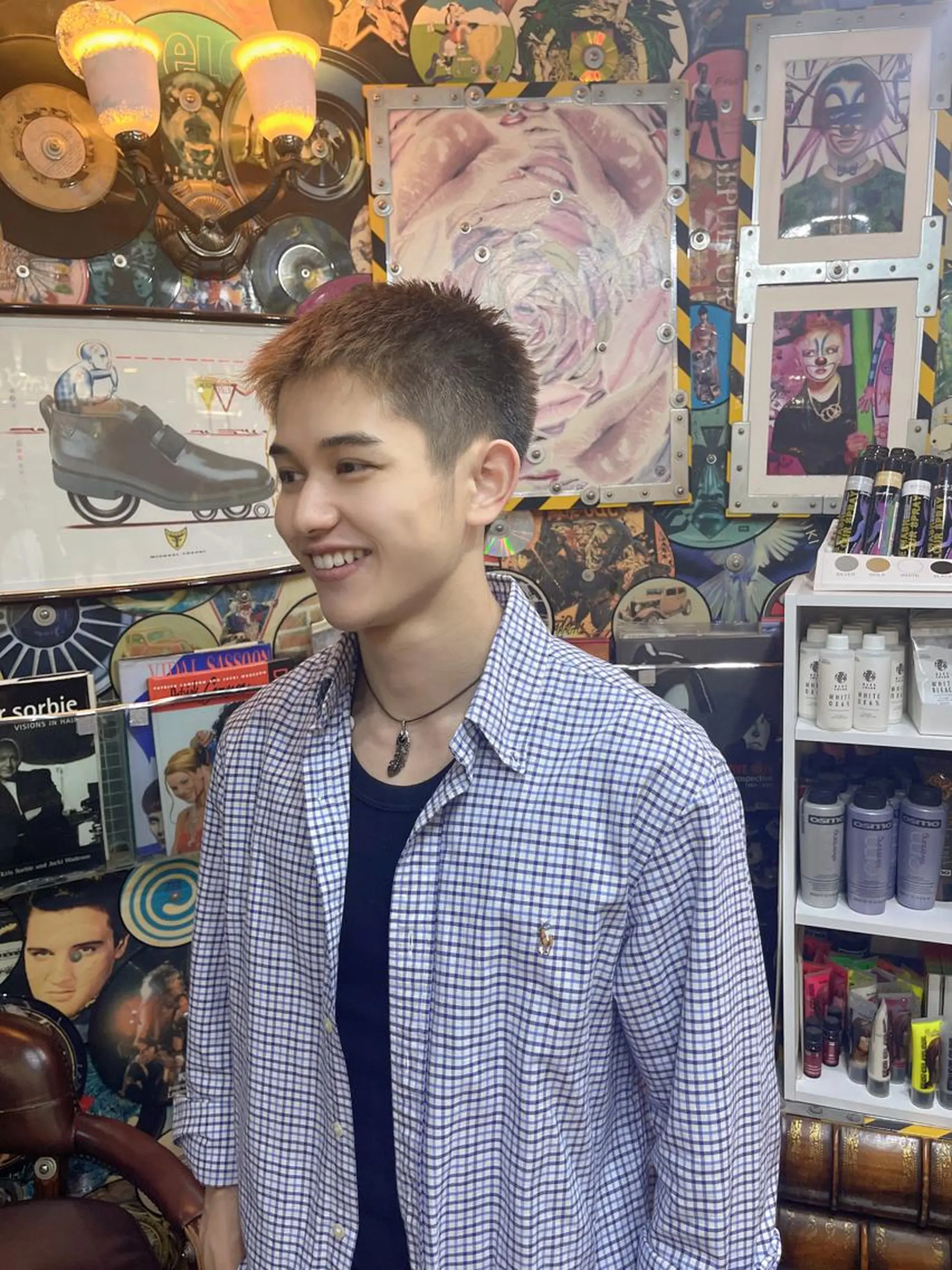 ショート カラー ヘアアレンジ メンズ haco+所属・🌈派手髪エクステ ブレイズ🌈ひろとのヘアスタイル