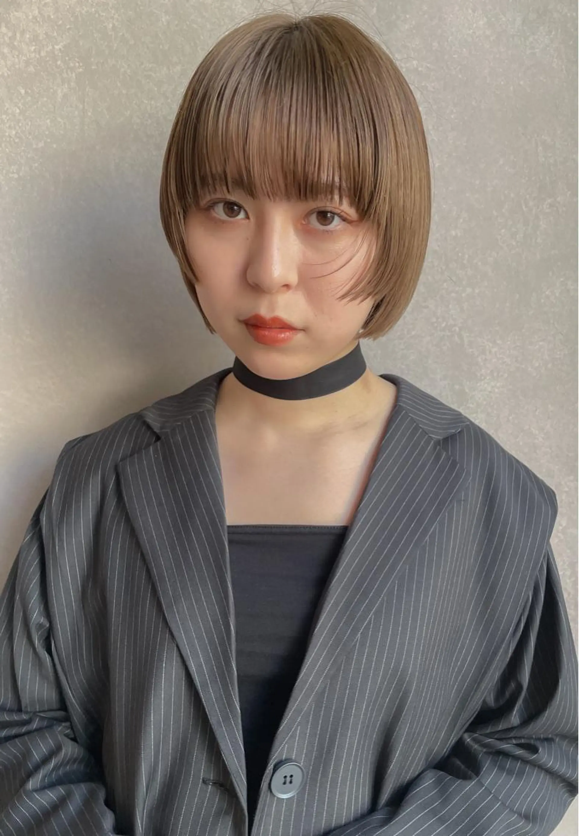 ショート カラー ダブルカラー 髪質改善 縮毛矯正 トリートメント 脇野 茉優のヘアスタイル