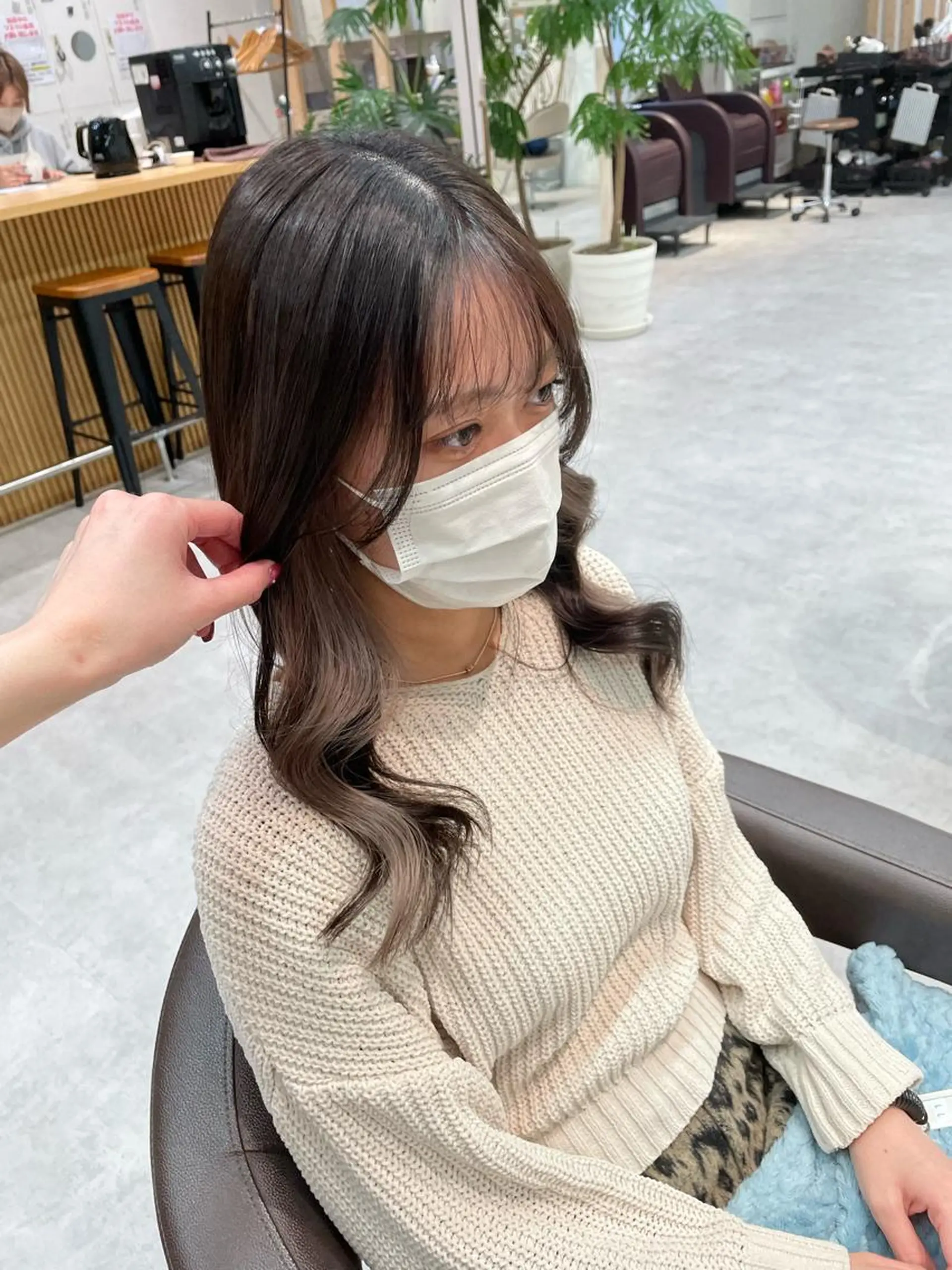 カラー ベージュカラー ホワイトベージュ ヘアカラー ピンクカラー🎀/ ミルクティー🍼花音のヘアスタイル