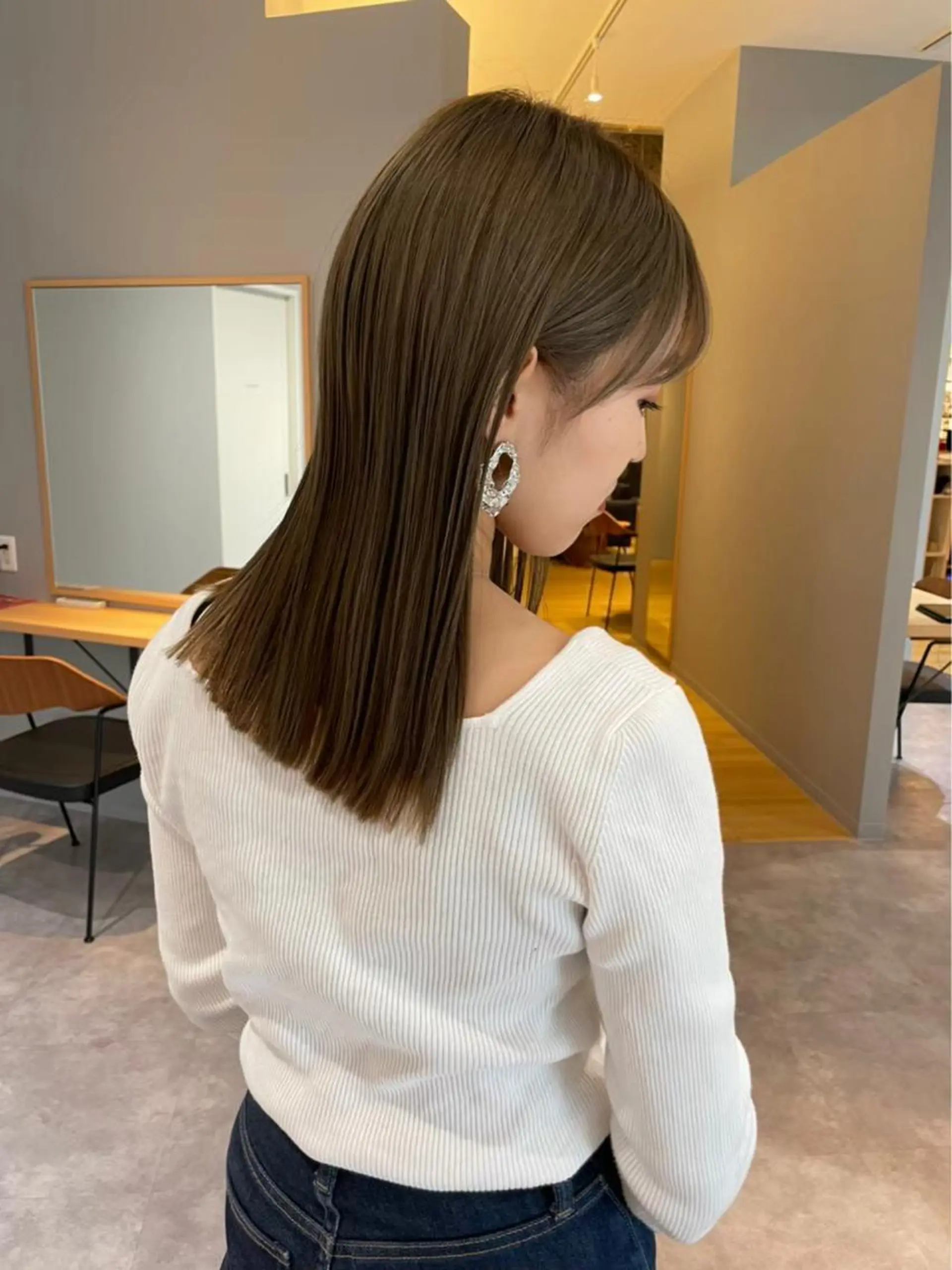 ロング カラー ブラウンカラー ココアブラウン GIEN 末吉 海斗のヘアスタイル