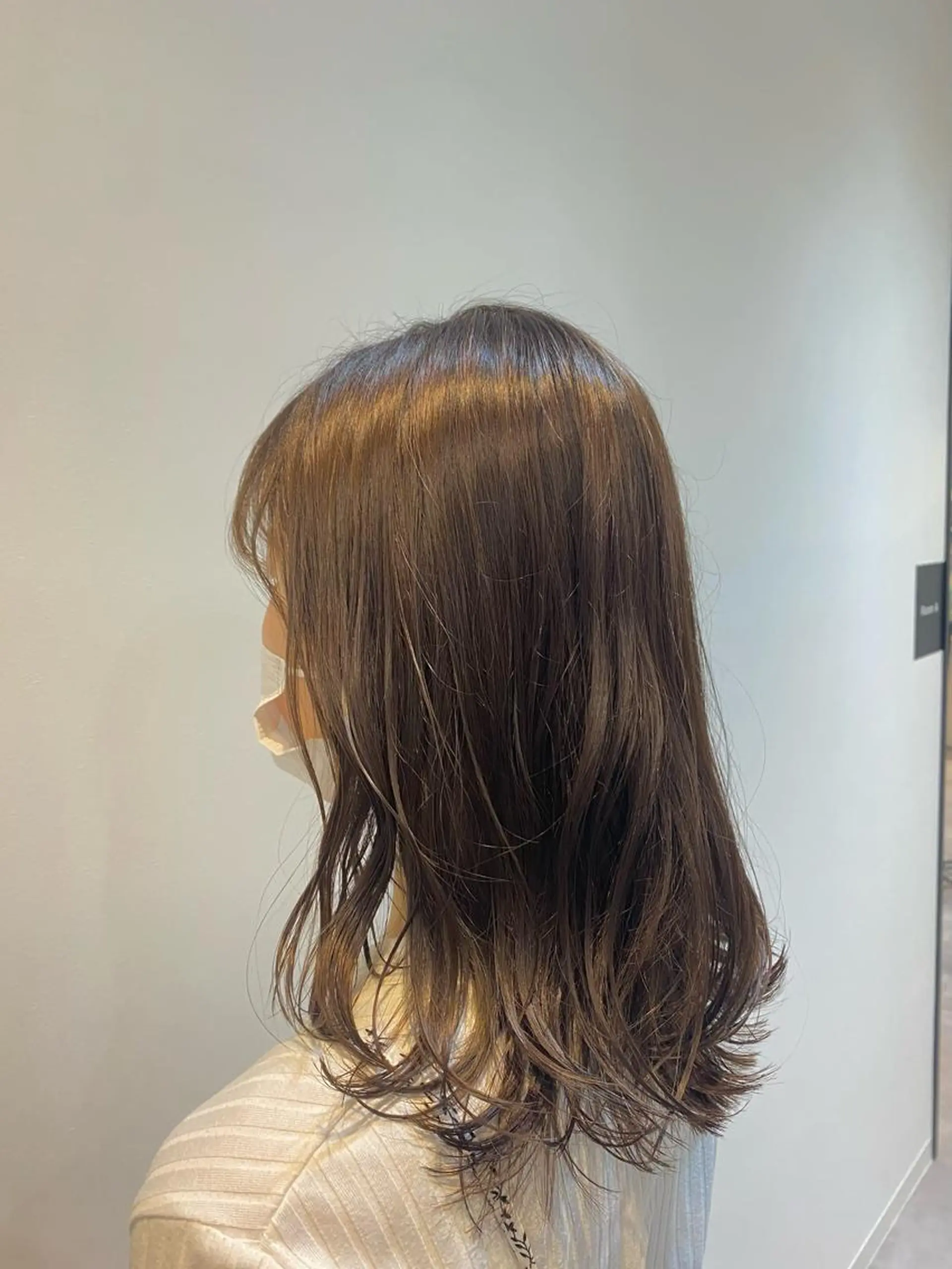 ミディアム カラー 透明感カラー グレージュ タンバルモリ ヨシンモリ カット ヘアカラー トリートメント ♡オシャ髪♡AI ✂️newi町田のヘアスタイル