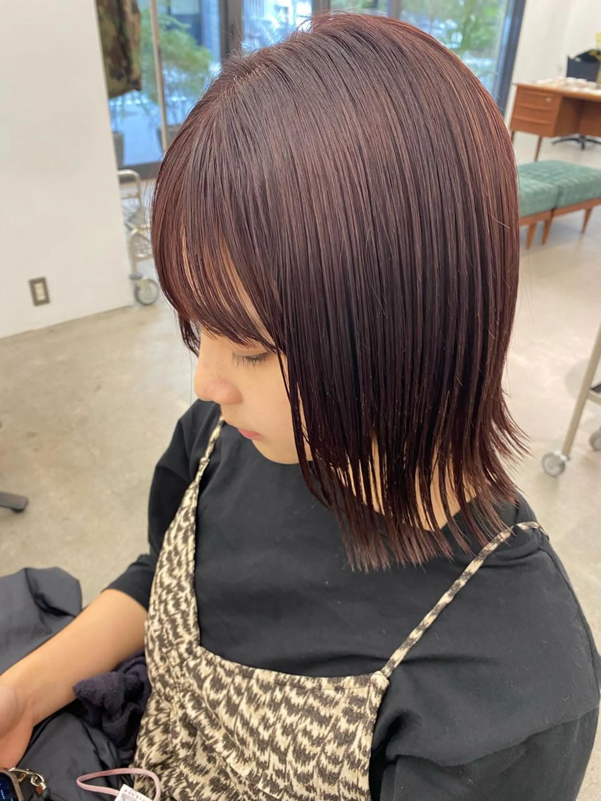 セミロング カラー ヘアカラー 顔周りカット/透明感 カラー/rioのヘアスタイル