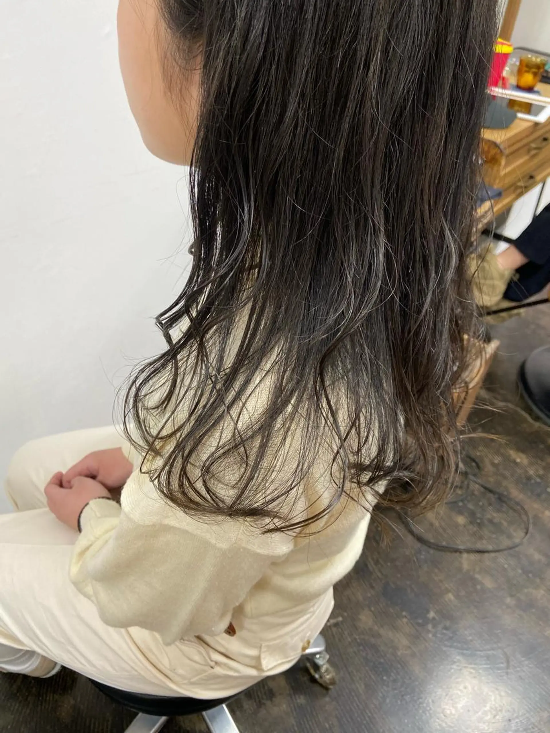 カラー アッシュ ブルーカラー sato harunaのヘアスタイル