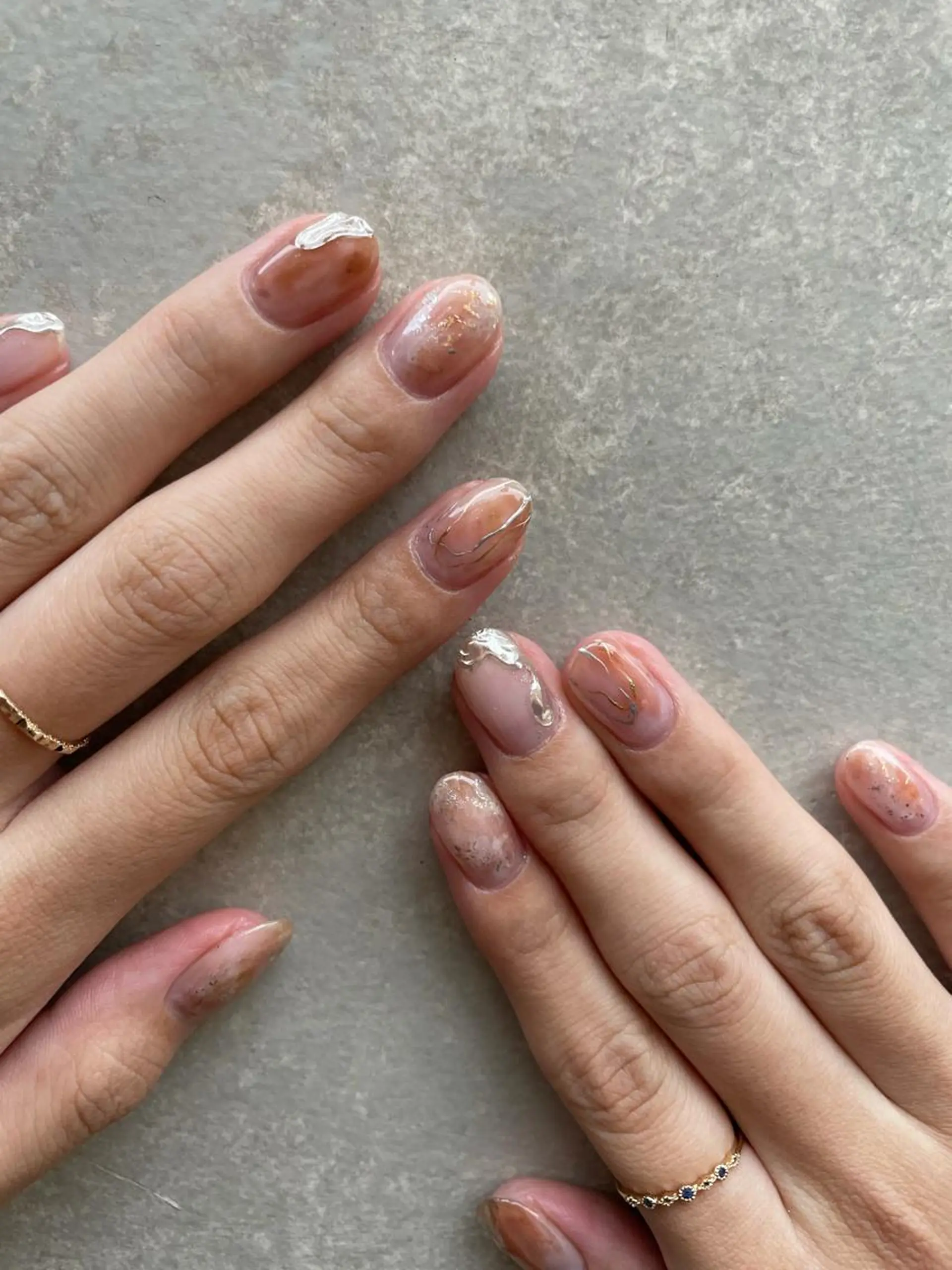 ネイル ハンドネイル 【淡色color/ nail】maikoのネイルデザイン