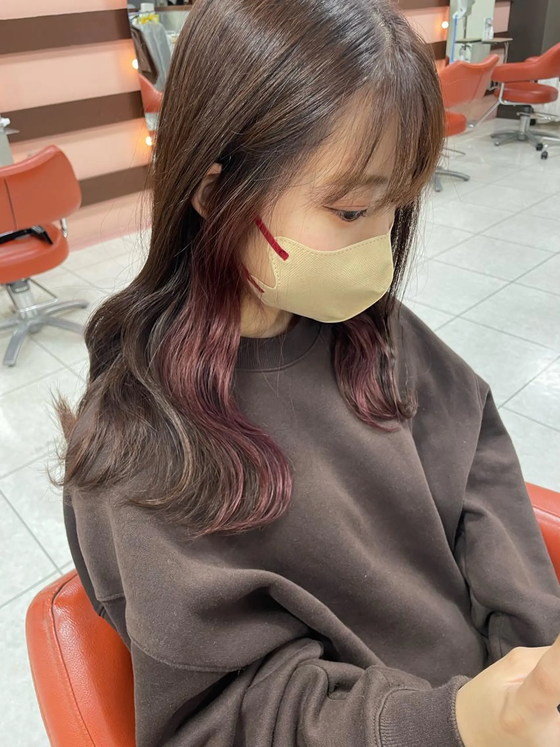 カラー 天王寺 hinataのヘアスタイル