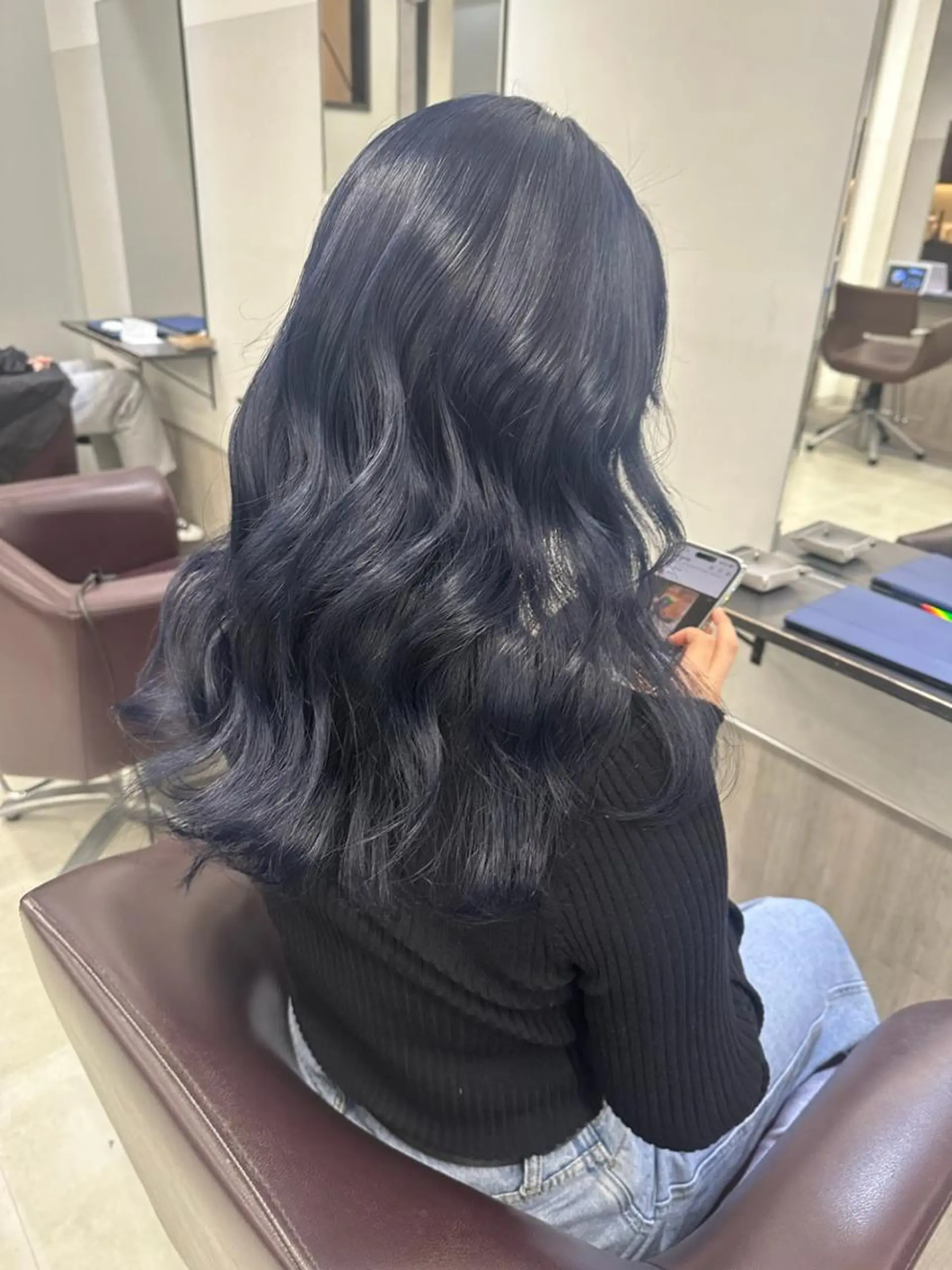 セミロング ヘアカラー トリートメント JILL by GiseL/天神のヘアスタイル