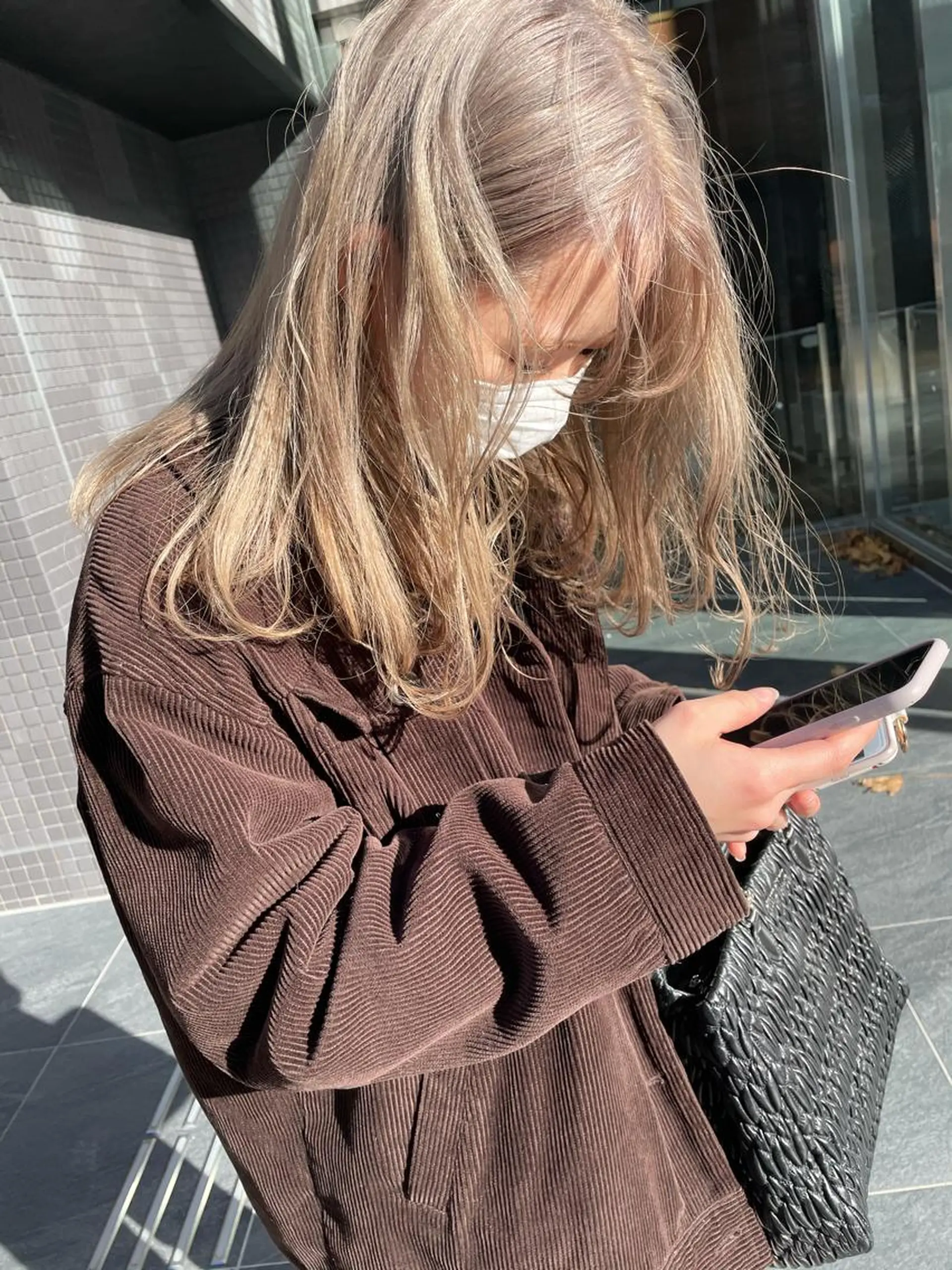 カラー ブリーチ ヘアカラー トリートメント レイヤー/ボブ/ 顔周り/yukinaのヘアスタイル