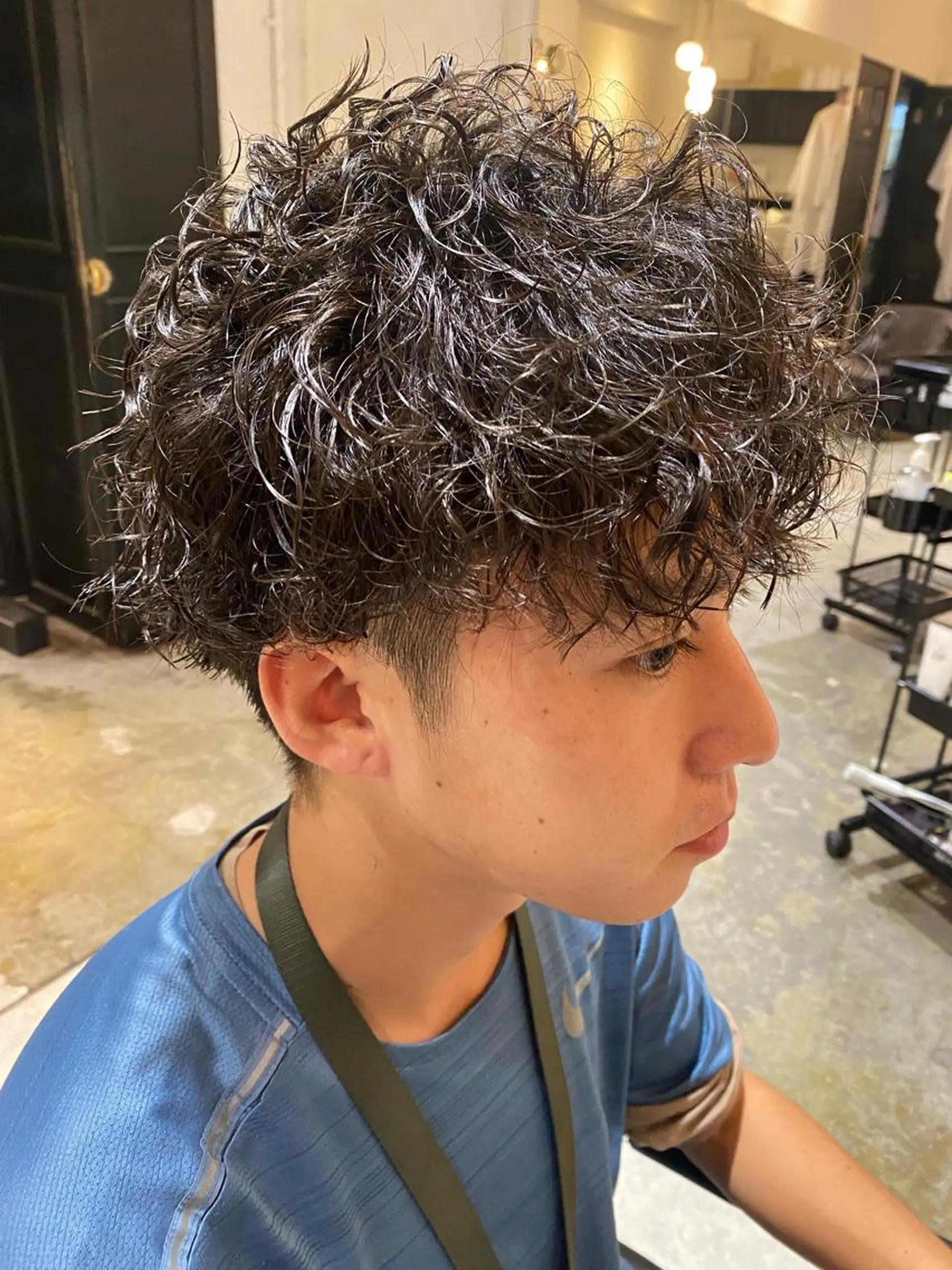 ショート メンズ メンズパーマ カット ヘアカラー パーマ バレイヤージュ職人 🔥代表YU-SHIのヘアスタイル