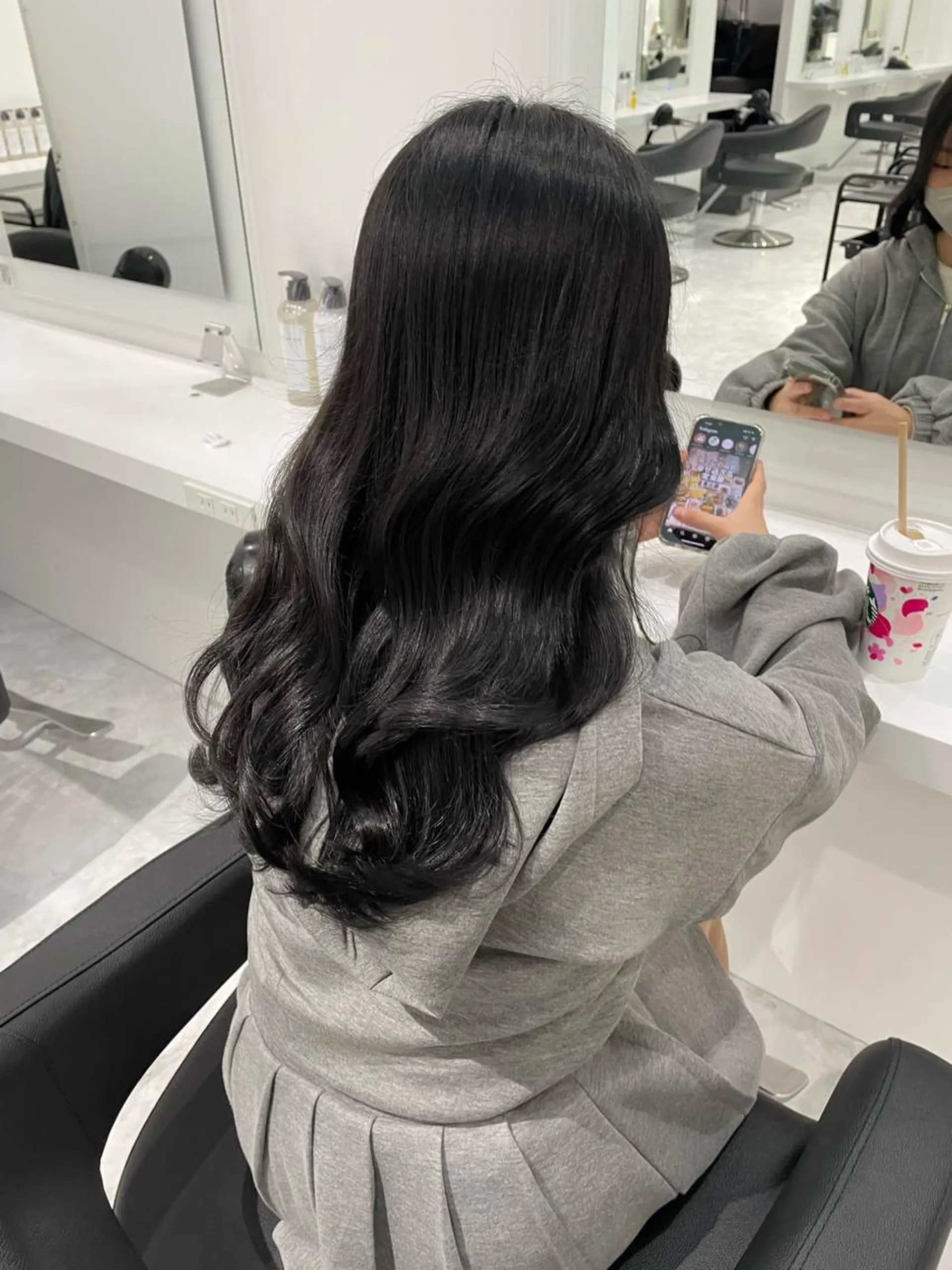 セミロング カラー ヘアアレンジ ブリーチ 髪質改善 トリートメント 髪質改善/ハイトーン /新宿/Takutoのヘアスタイル