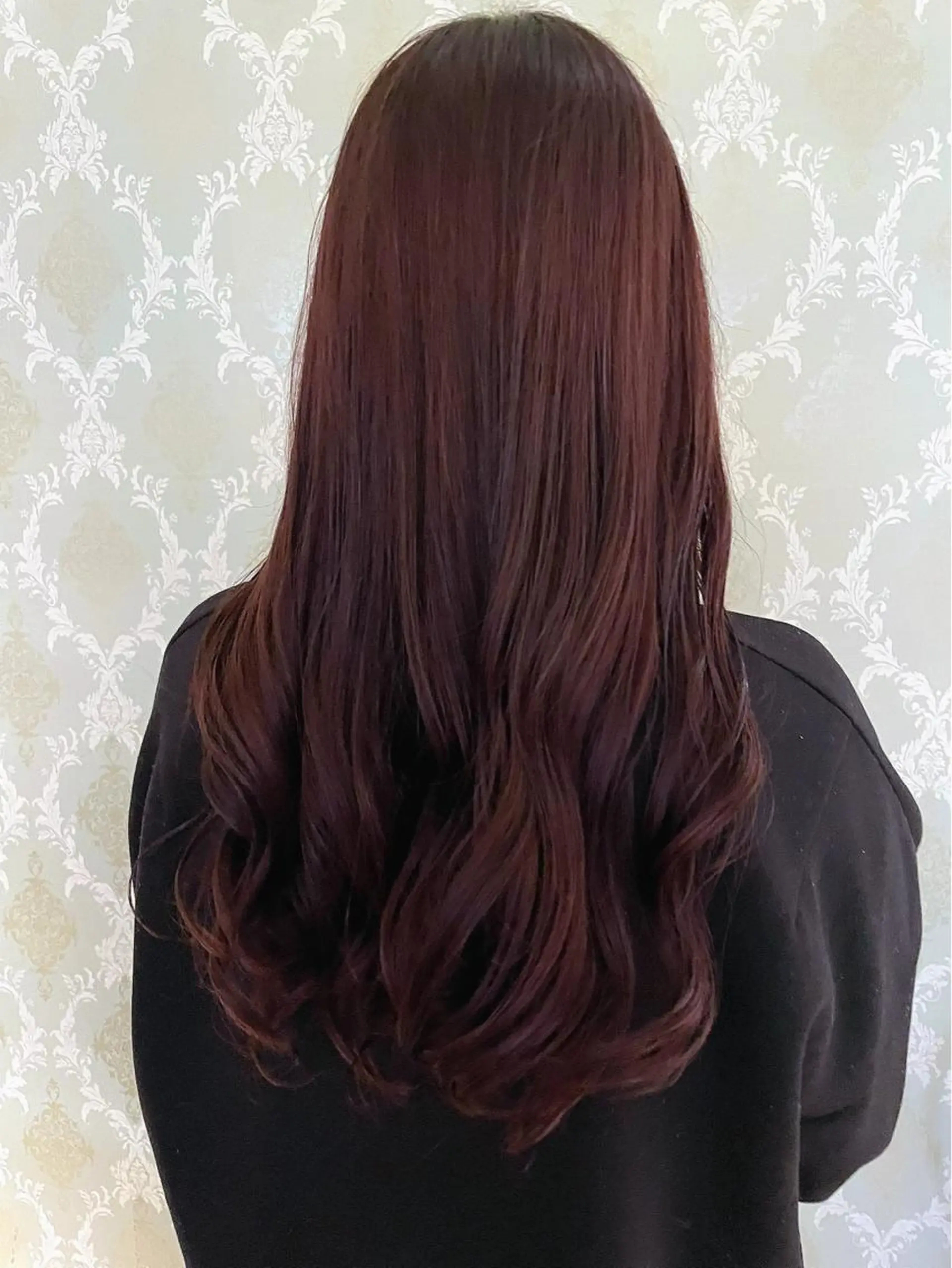 ロング カラー ブラウンカラー カシス トリートメント EARTH中島 秋桜久のヘアスタイル