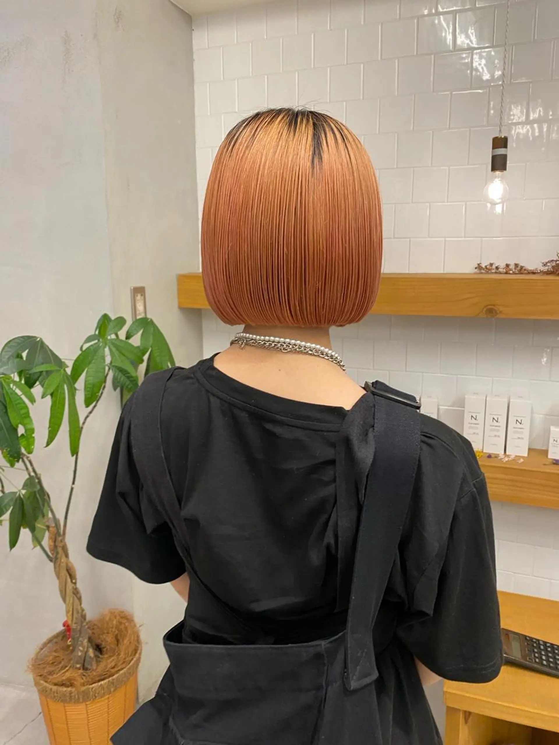 ショート カラー ボブ 、 、のヘアスタイル