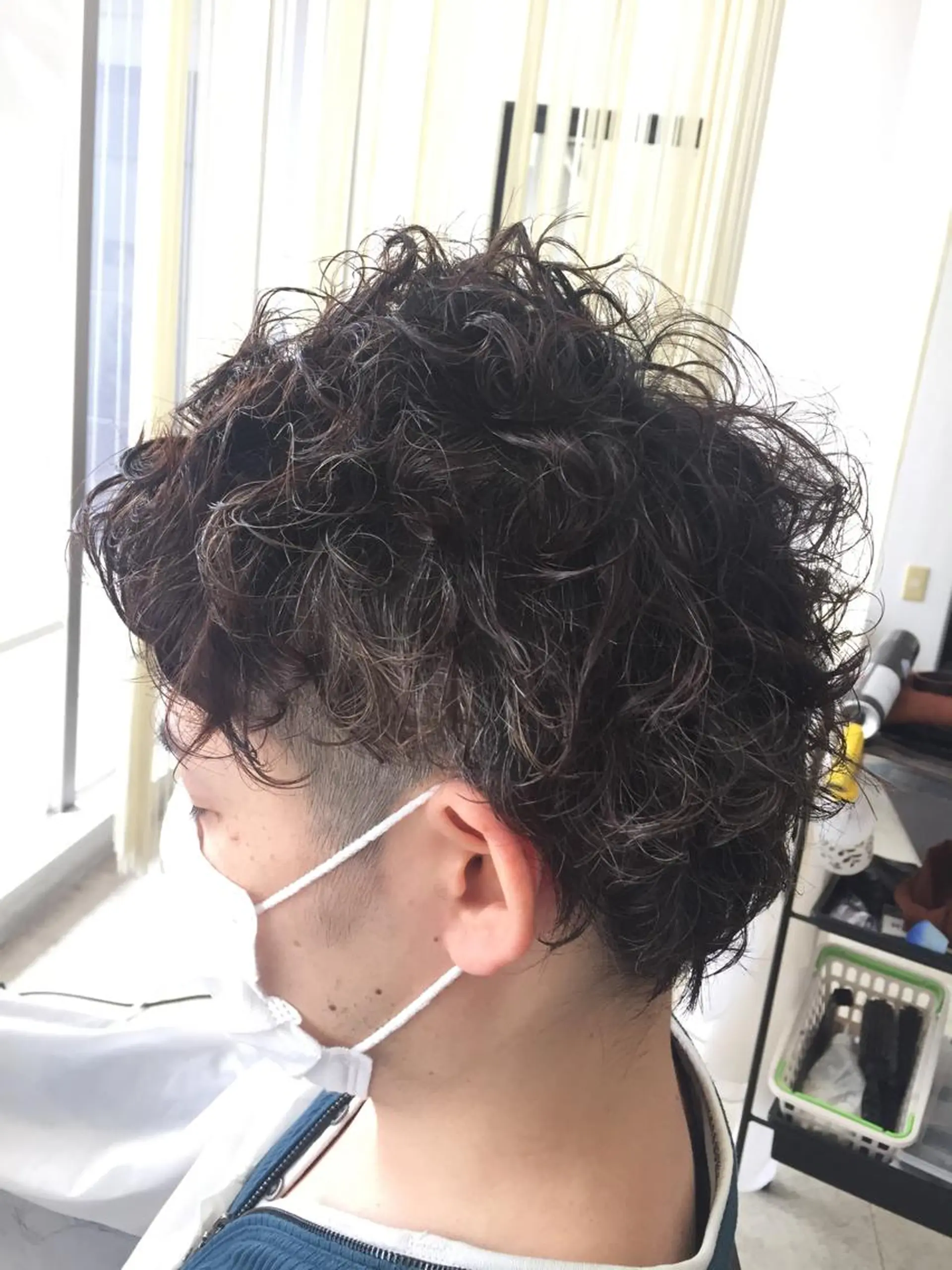 ショート パーマ メンズ 阿久津 泰幸のヘアスタイル