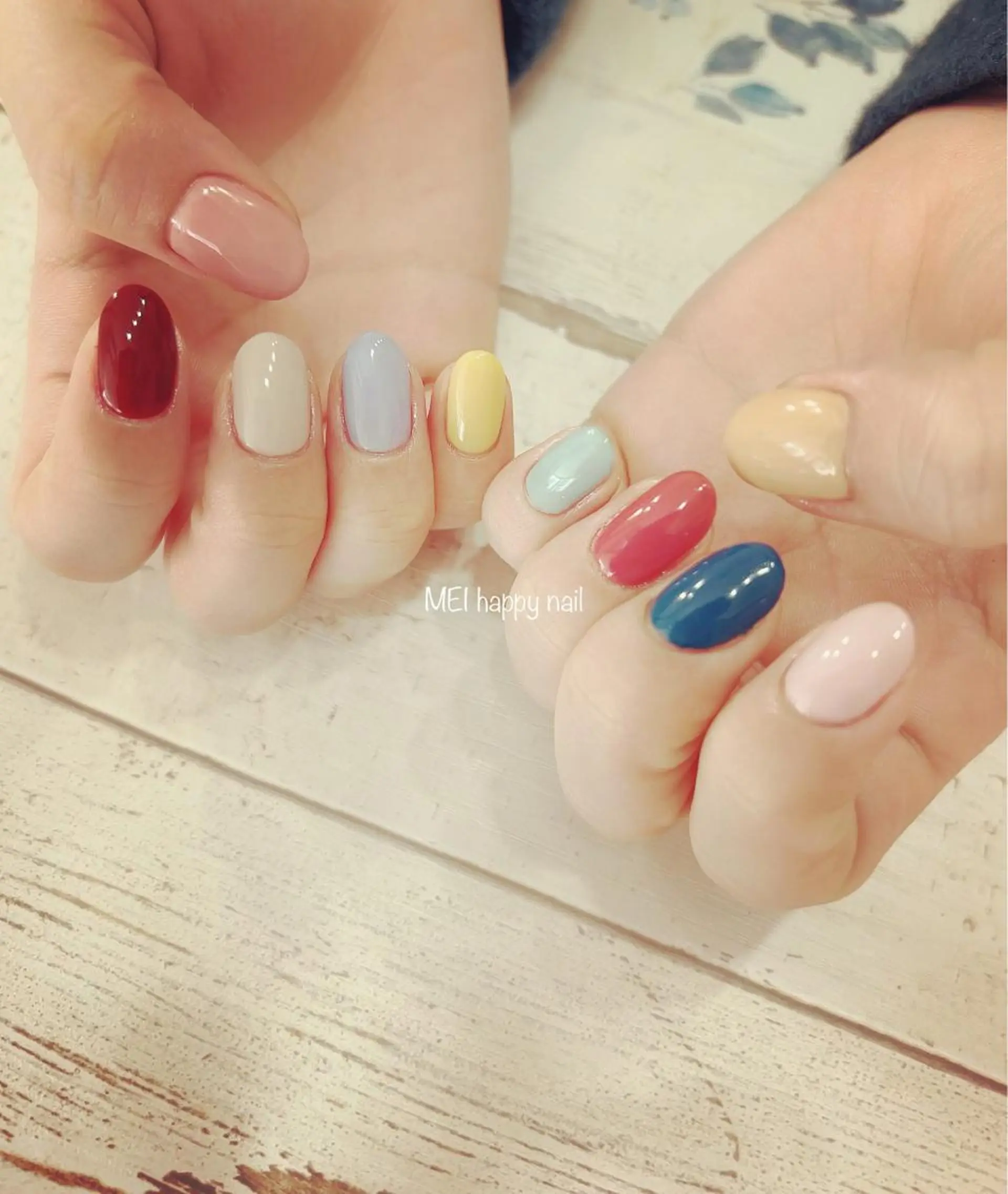 ネイル 北浦和 自爪育成ケアのネイルデザイン