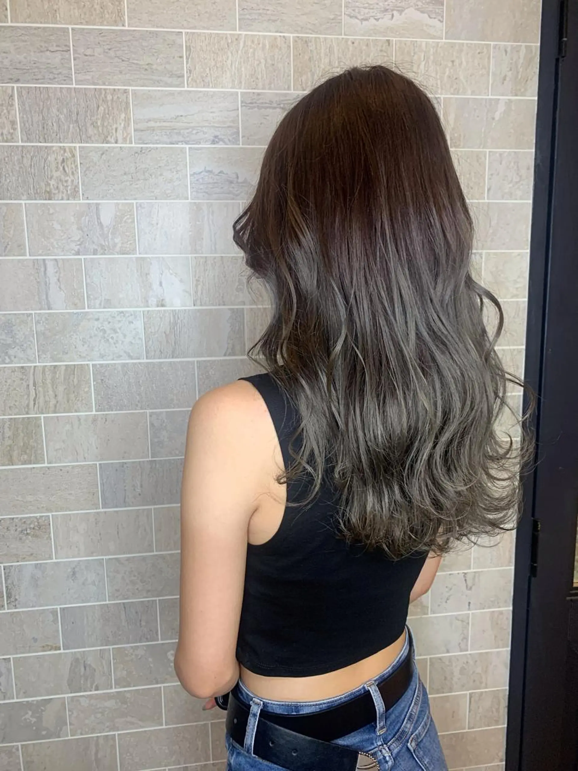 セミロング カラー カット ヘアカラー トリートメント tasty priv ate gardenのヘアスタイル