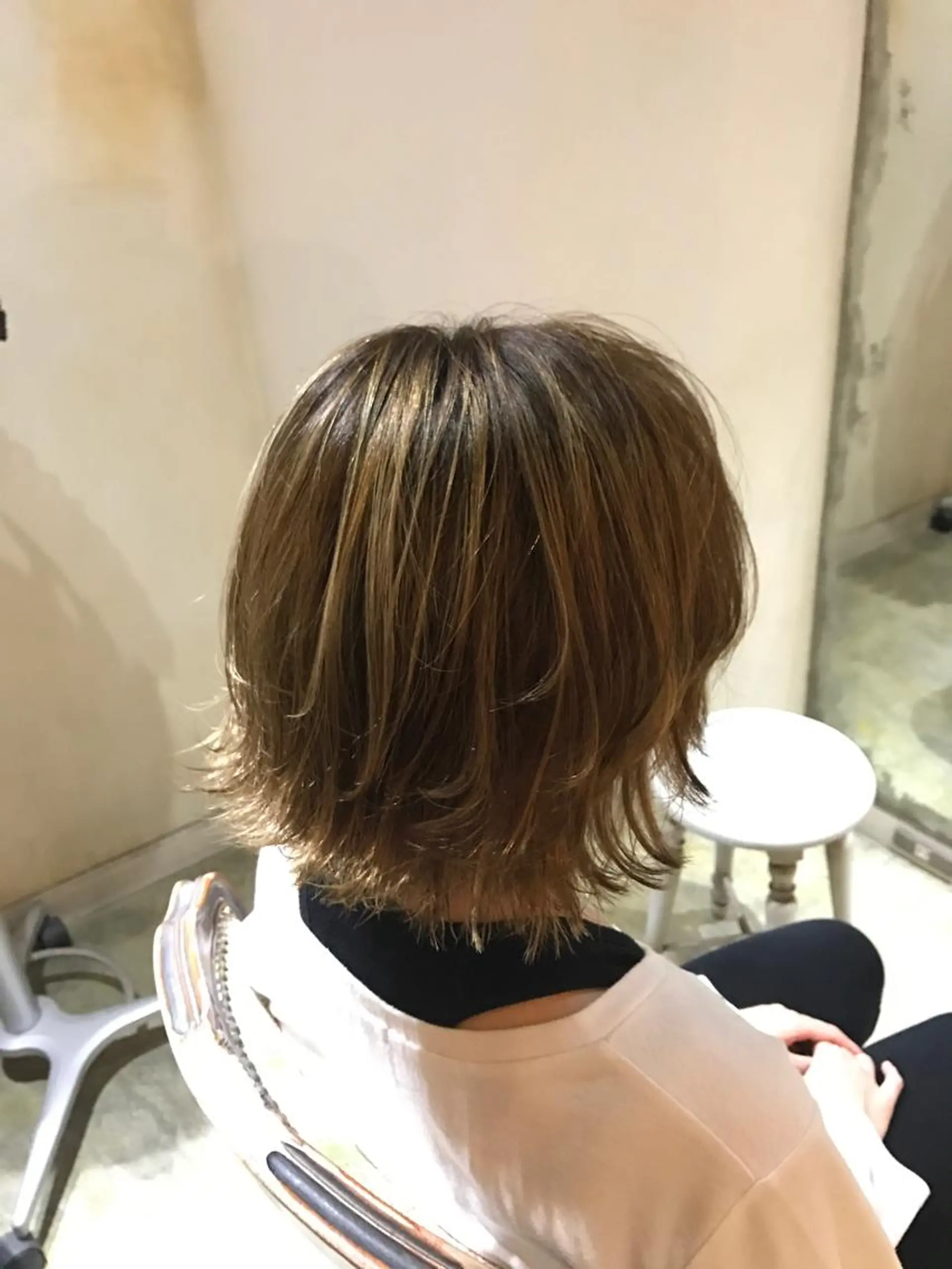 ショート 外国人風カラー ハイライト こう ちゃんのヘアスタイル