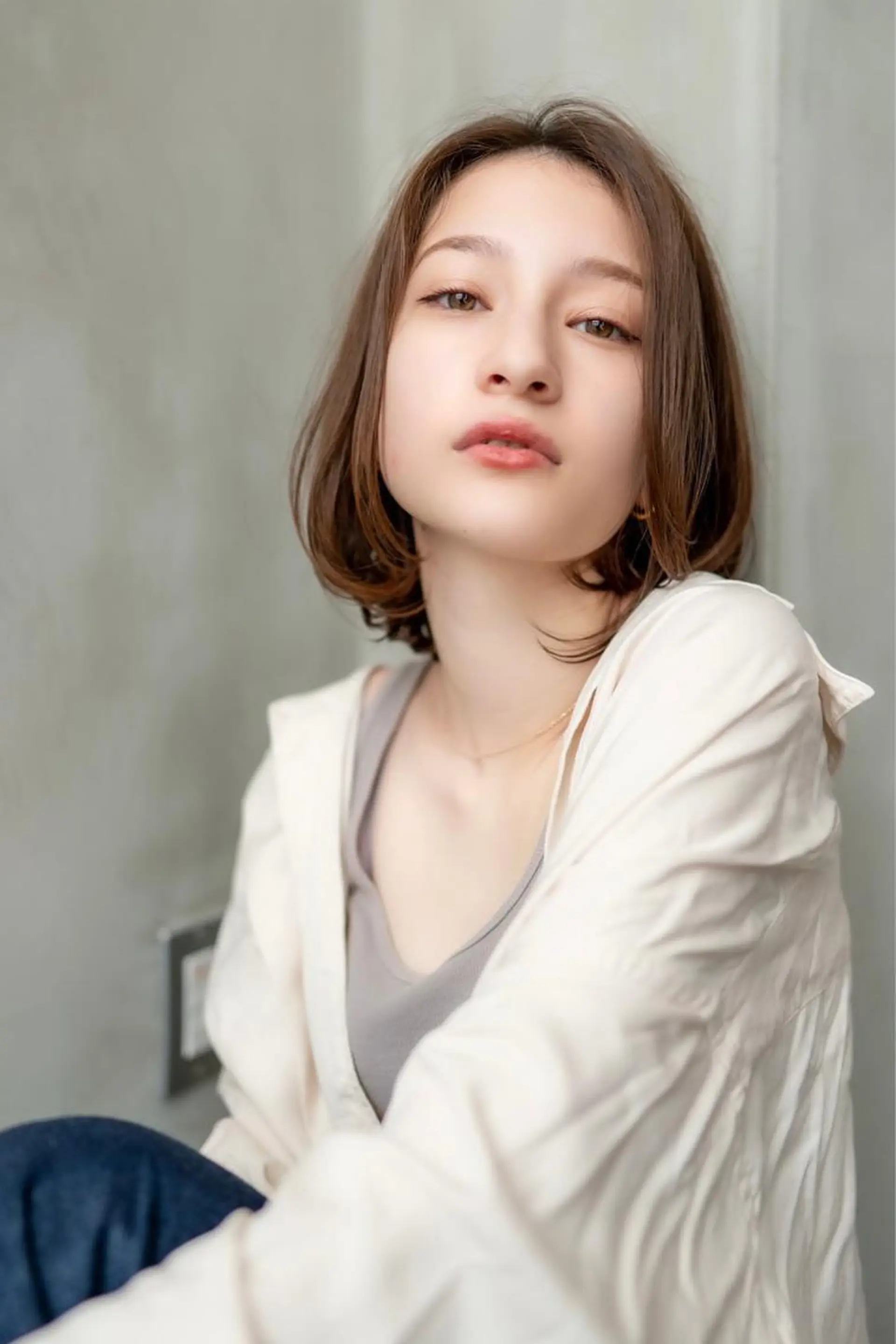 ミディアム カラー カット ヘアカラー トリートメント 🉐レイヤー/塩見 弘樹🉐渋谷のヘアスタイル