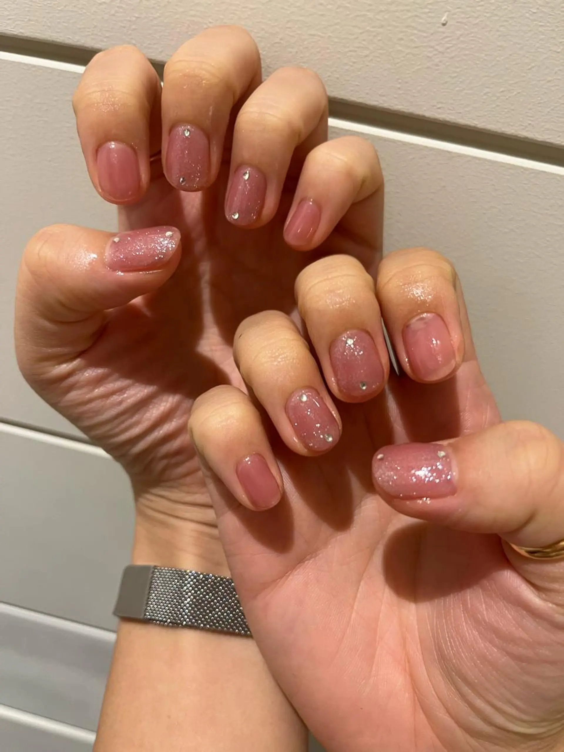 ネイル ラメ(グリッター) Momone ／渋谷／パラジェルのネイルデザイン