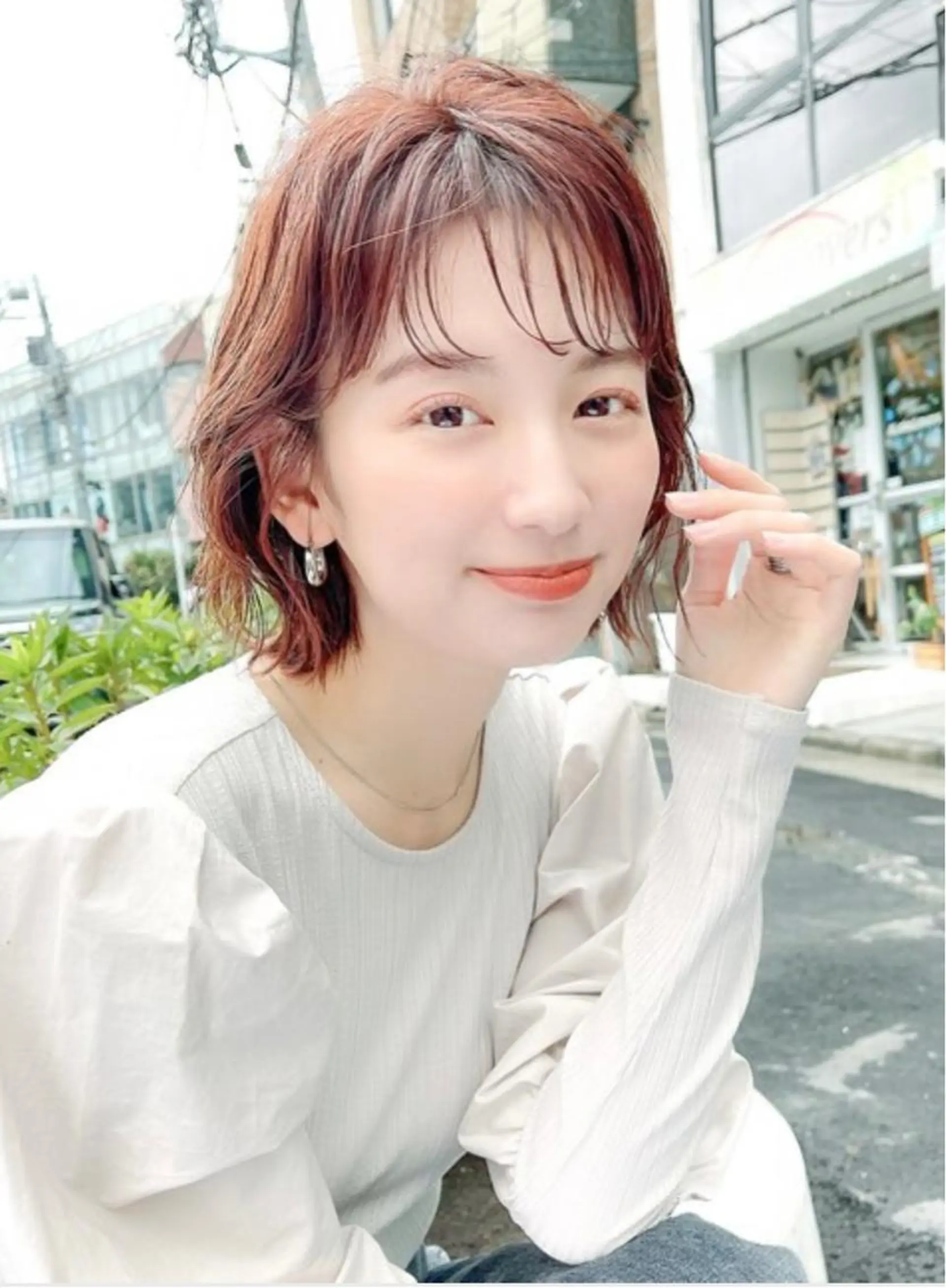 ミディアム カラー 韓国🇰🇷透明感 ERIのヘアスタイル