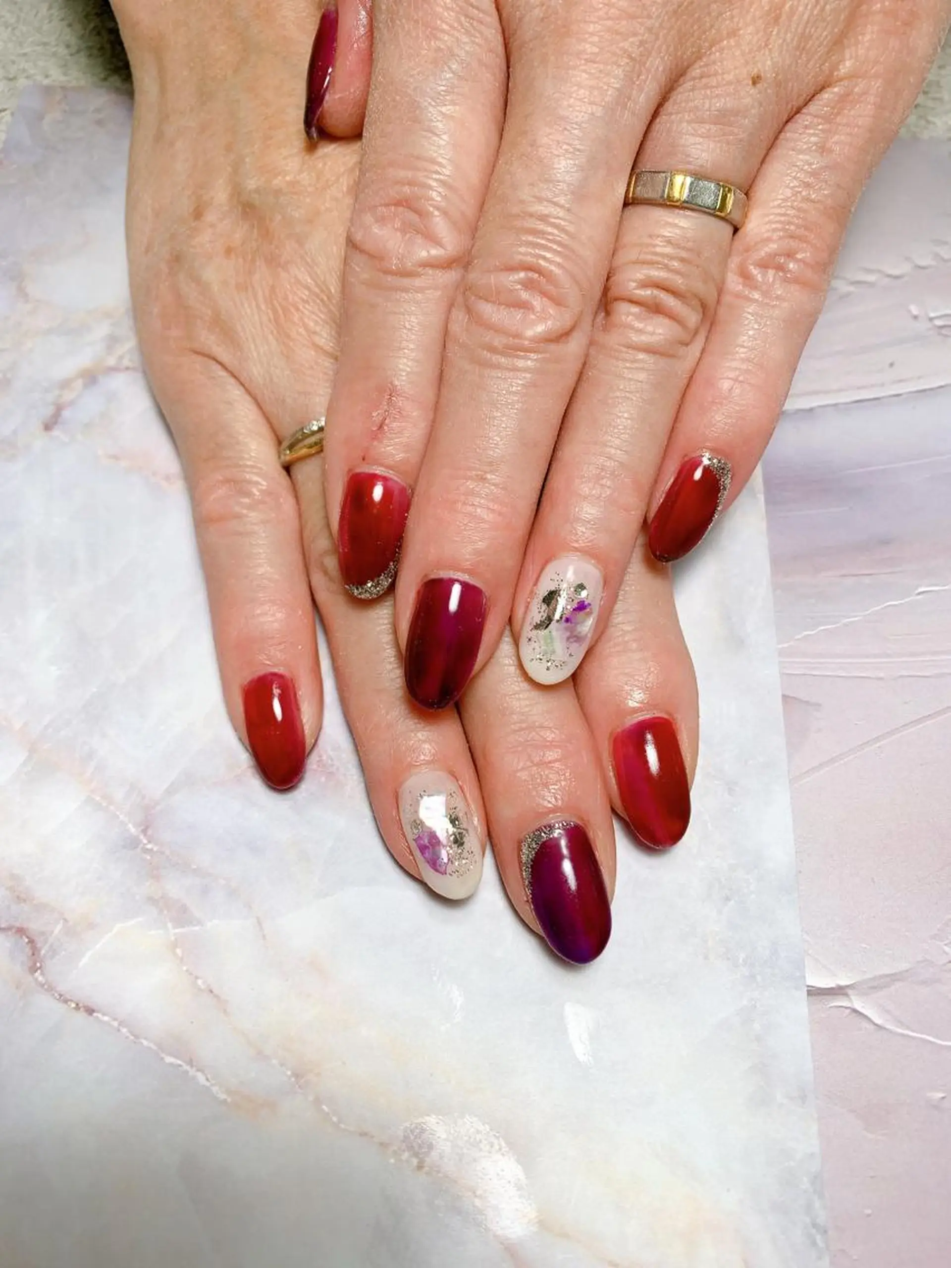 ネイル ボルドー nailsalon Graciaのネイルデザイン