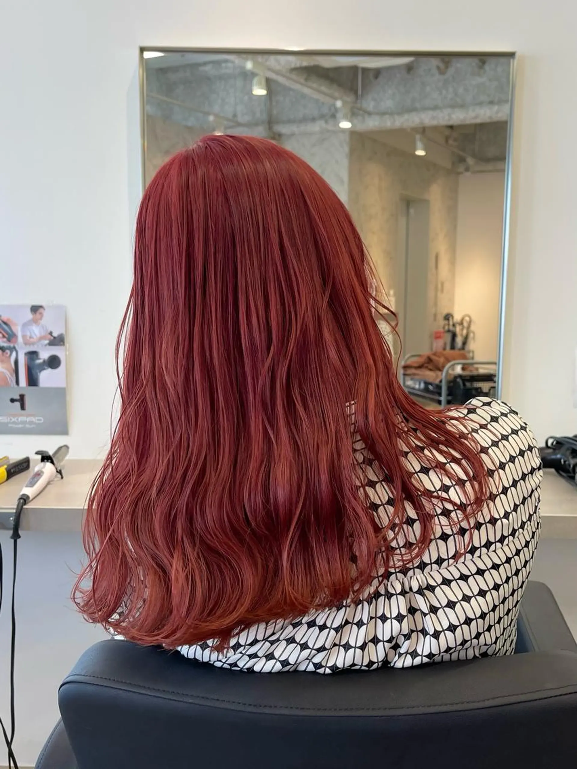 セミロング カラー レッドカラー カット ヘアカラー トリートメント himeka🪽 アレンジ/ブリーチのヘアスタイル