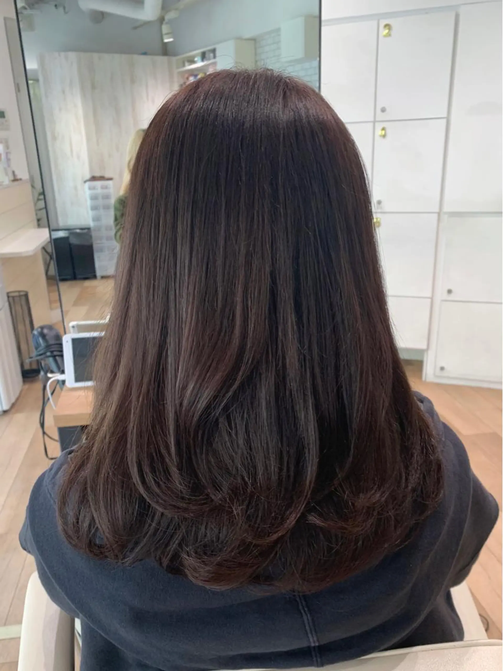 セミロング カラー 立川/ブリーチ/ 髪質改善/西川翔真のヘアスタイル