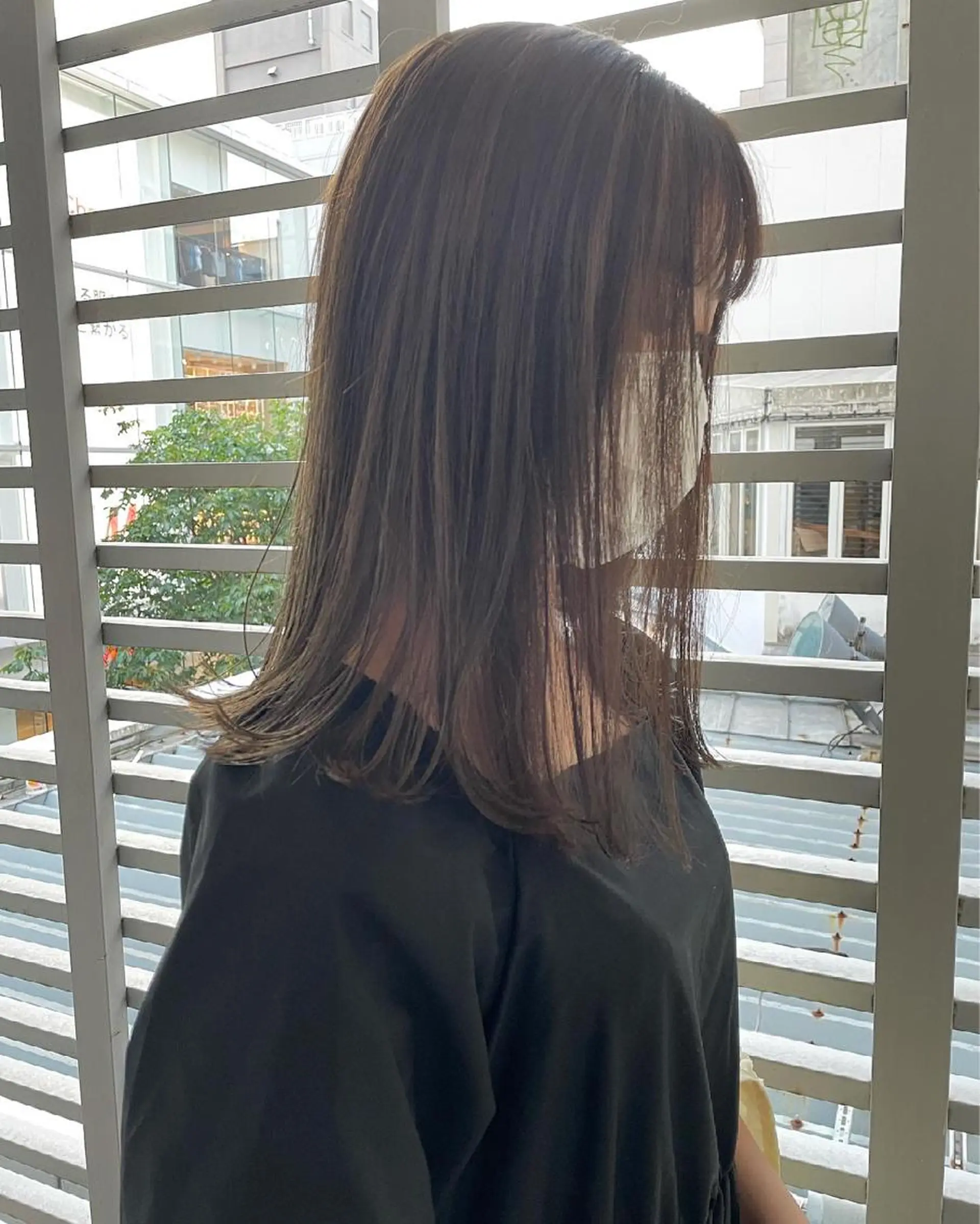 ロング カラー ベージュカラー オリーブベージュ レイヤー/ボブ/ 顔周り/yukinaのヘアスタイル