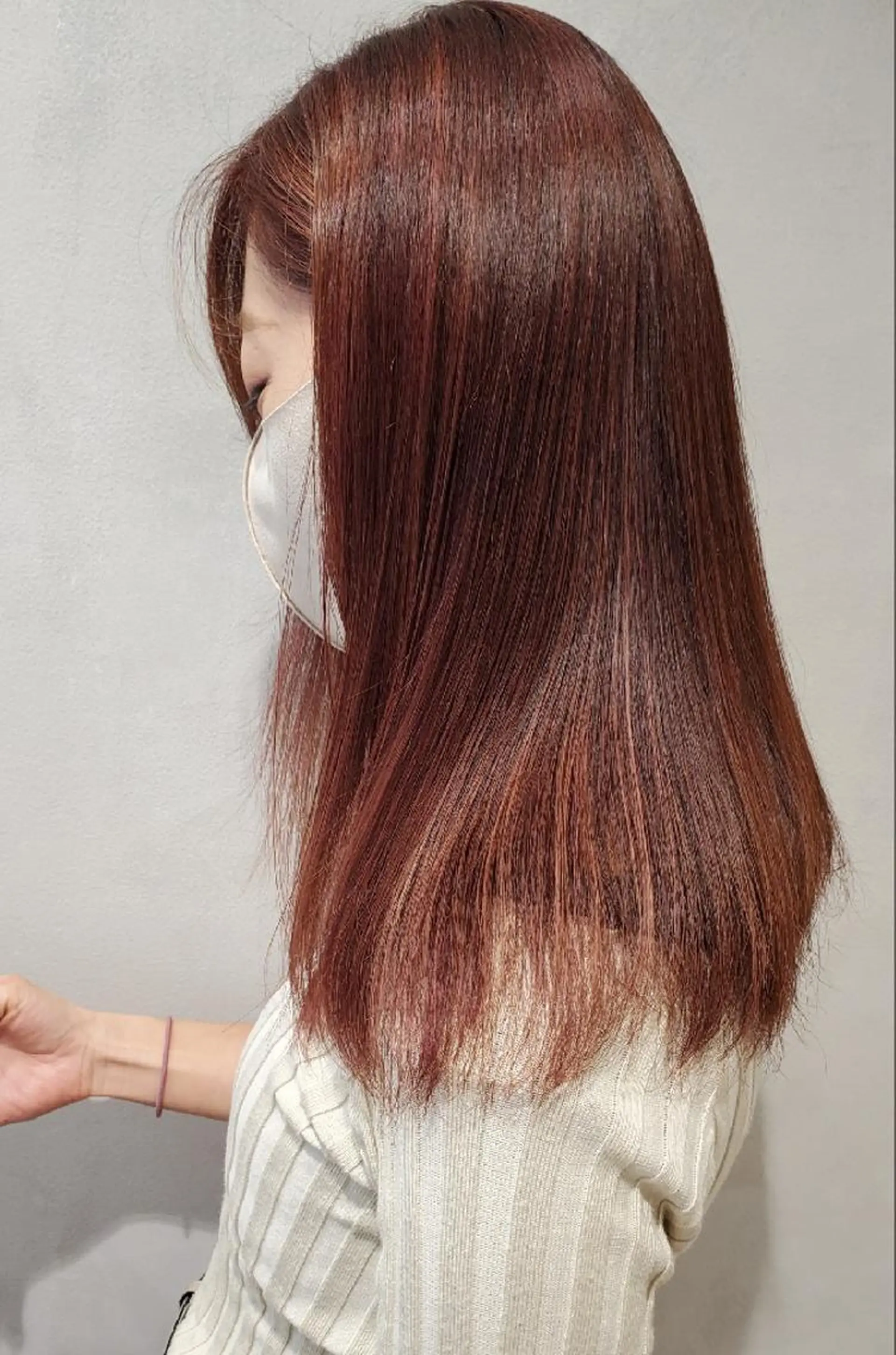 カラー ハイライトカラー ピンクカラー 難波/白髪ぼかし/ KAORIのヘアスタイル