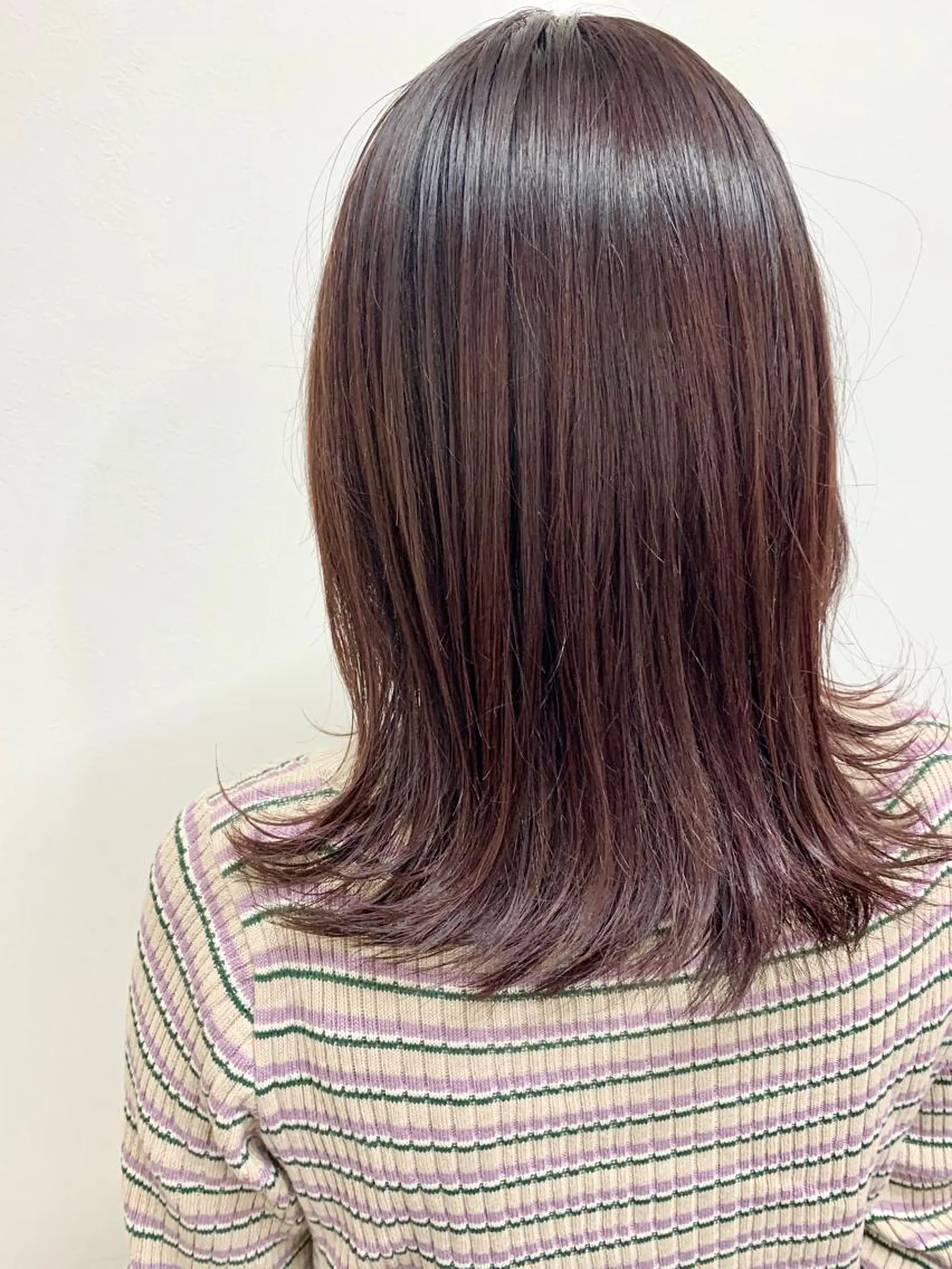 ミディアム カラー 🔵赤み消し透明感 梅田・増田のヘアスタイル