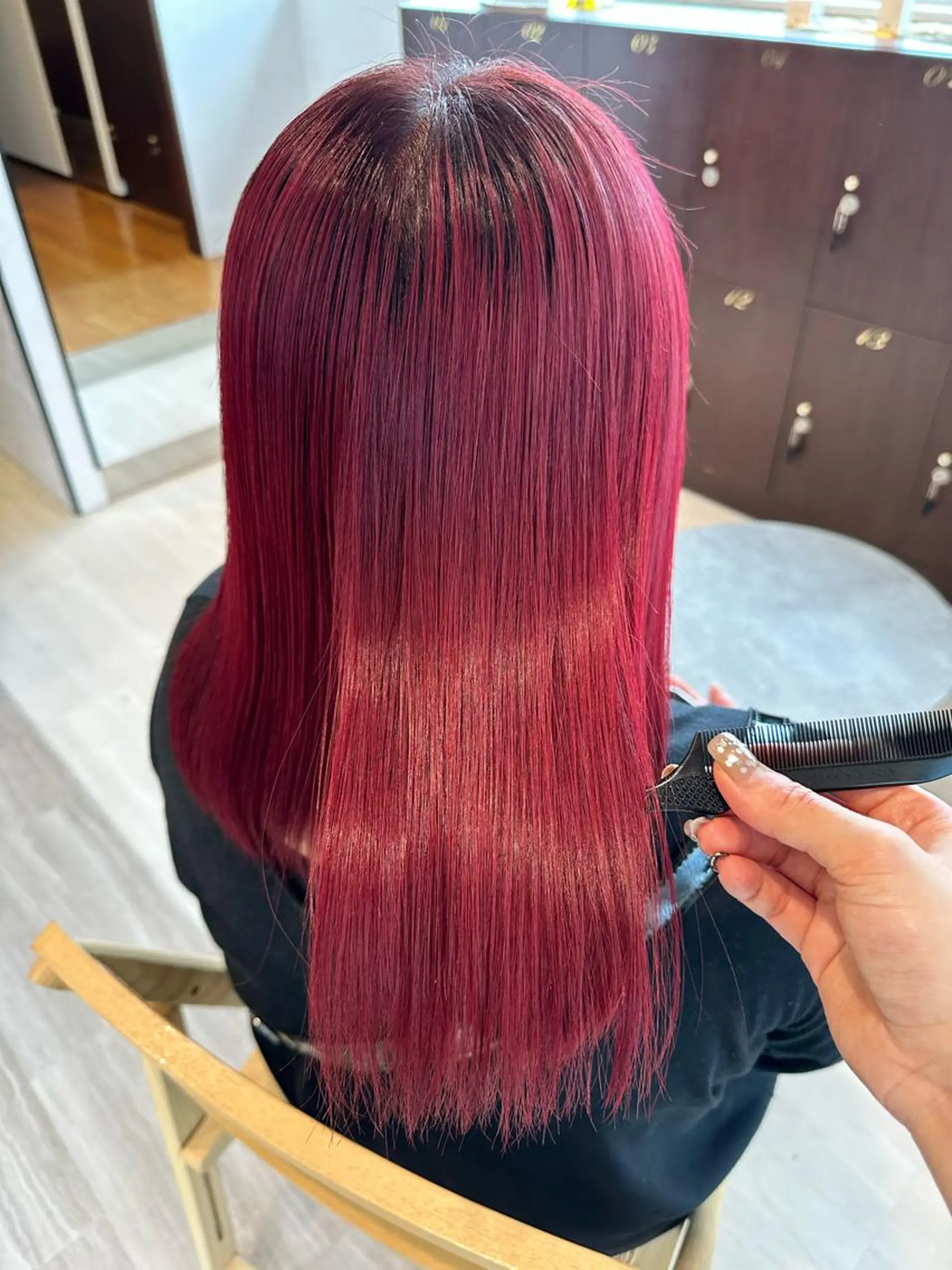 セミロング カラー カット ヘアカラー EARTH長岡店🩵 石原莉穂のヘアスタイル