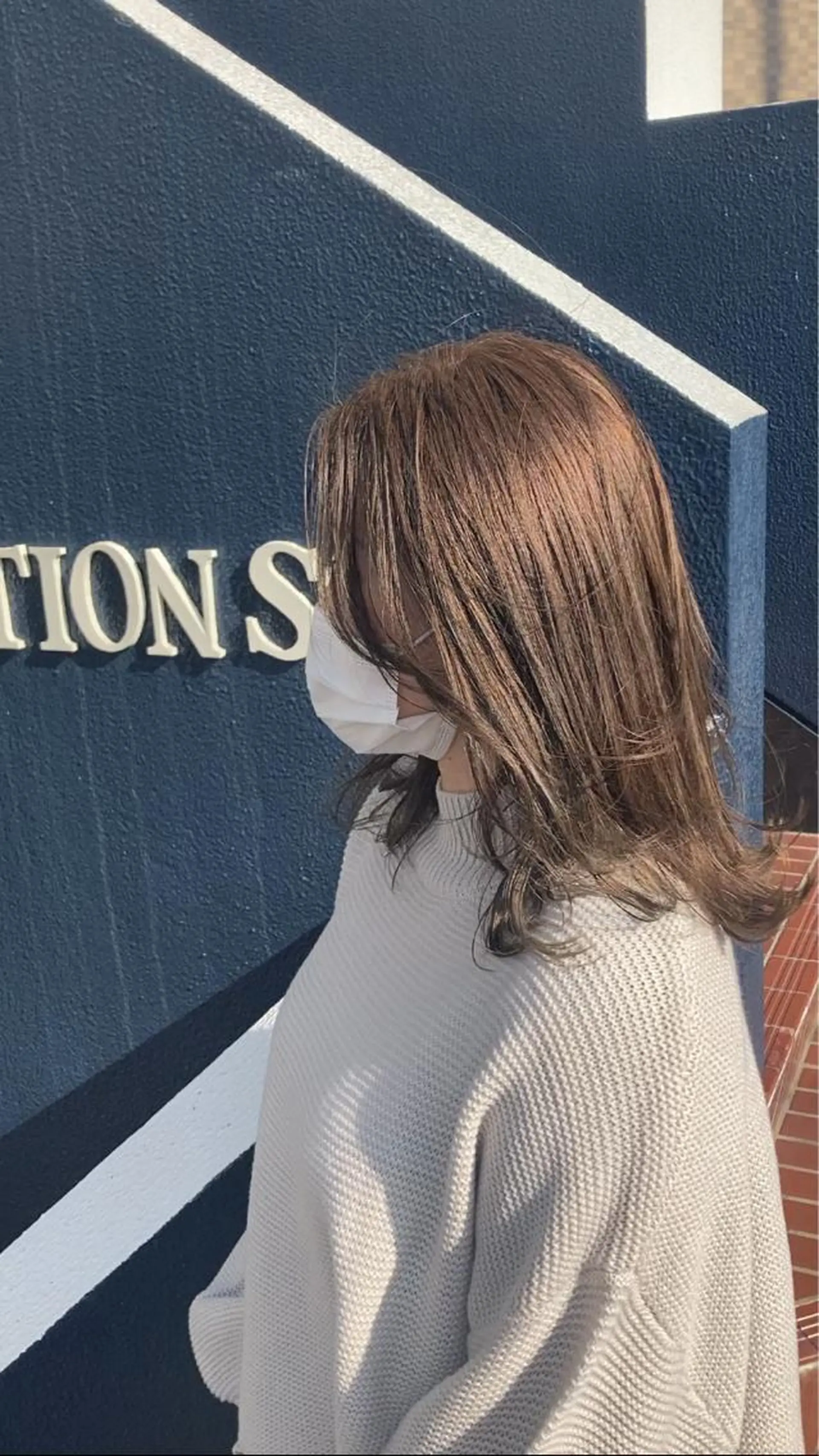 セミロング レイヤーカット カット ヘアカラー パーマ 縮毛矯正 大谷 哲基のヘアスタイル