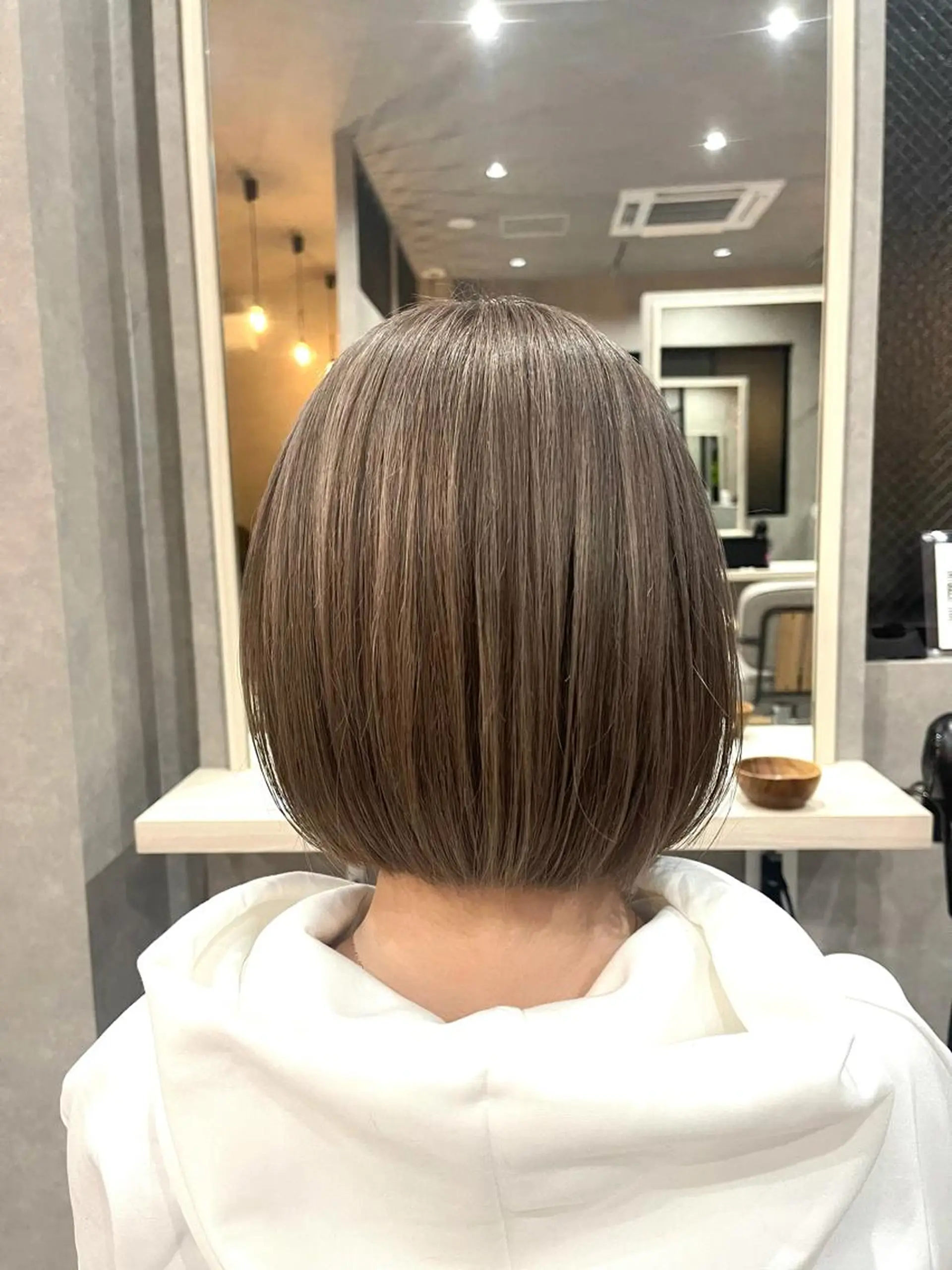 ミディアム カラー カット ヘアカラー トリートメント mood tatemachiのヘアスタイル