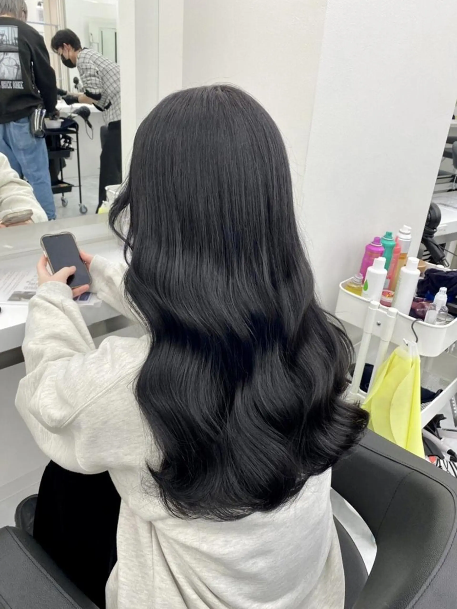 カラー ❄️冬の暗髪カラー ❄️透明感ヘアのヘアスタイル