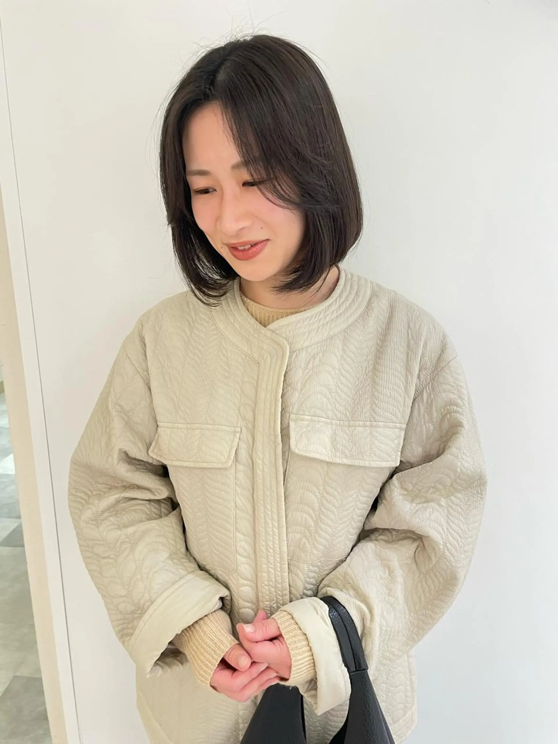 ミディアム カラー 韓国風ヘア カット ヘアカラー iet.所属・ウルフ/ボブ/耳ツボ ジュエリー◎ricoのヘアスタイル