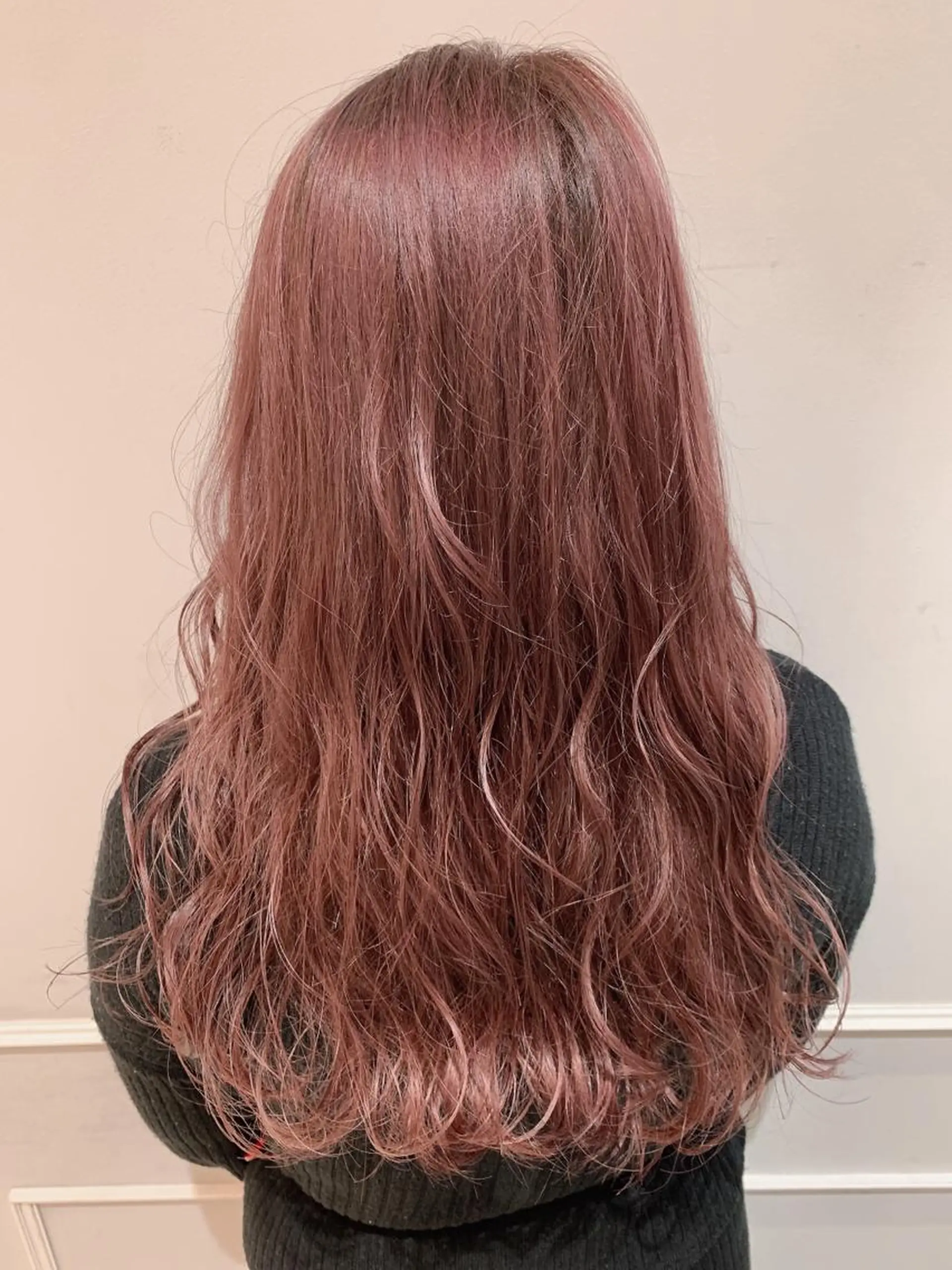 ロング カラー ピンクカラー ヘアカラー トリートメント 🦖鶴岡香純🦖 産休中のヘアスタイル